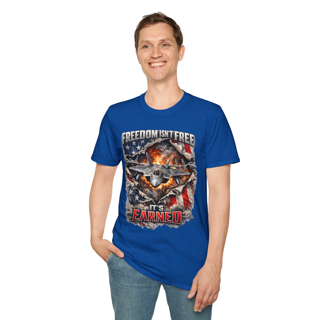 Unisex Softstyle T-Shirt- Freedom isn't free it's earned