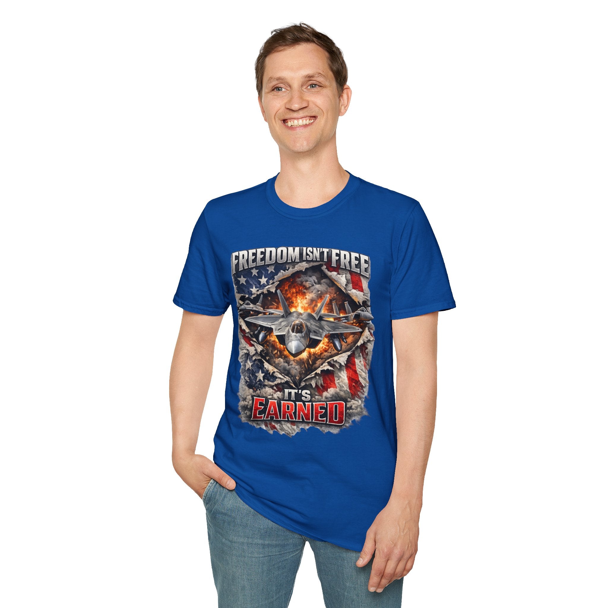 Unisex Softstyle T-Shirt- Freedom isn't free it's earned