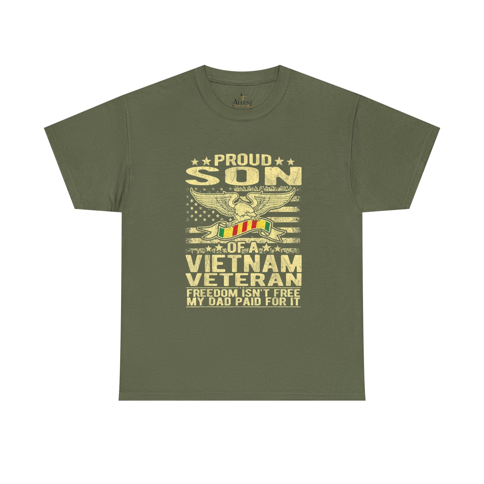 Unisex Heavy Cotton Tee  Proud Son of a Vietnam Veteran