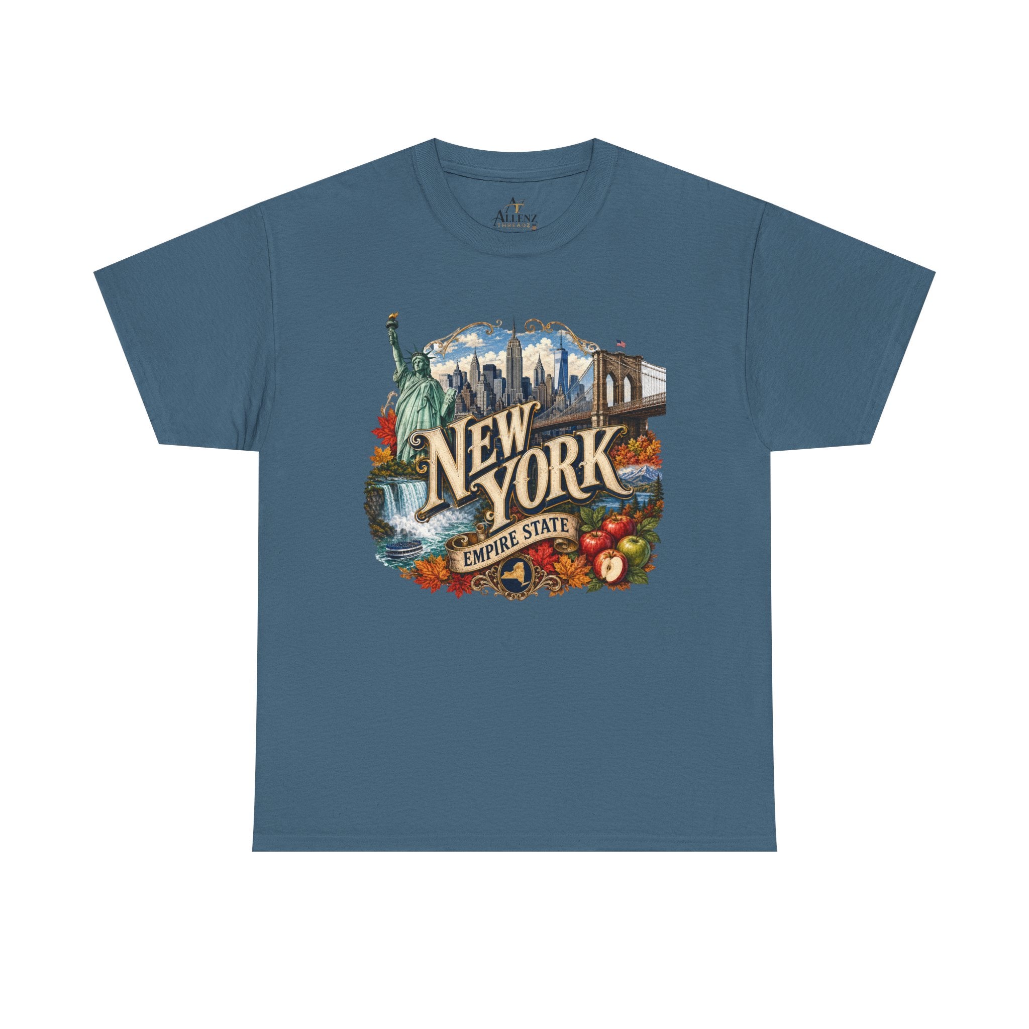 Unisex Heavy Cotton Tee🗽 New York – Empire State Energy and Natural Wonder 🍎🌆