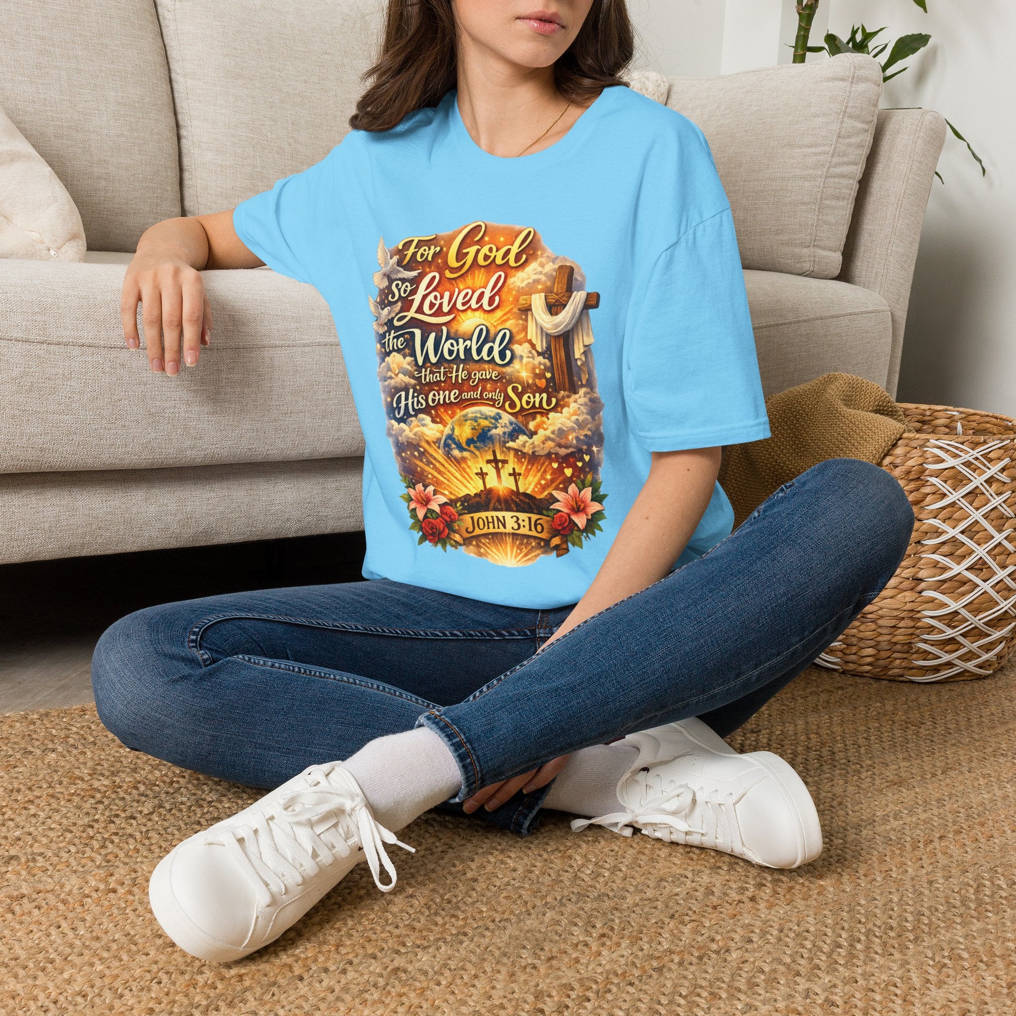 For God So Loved The World Unisex Softstyle T-Shirt