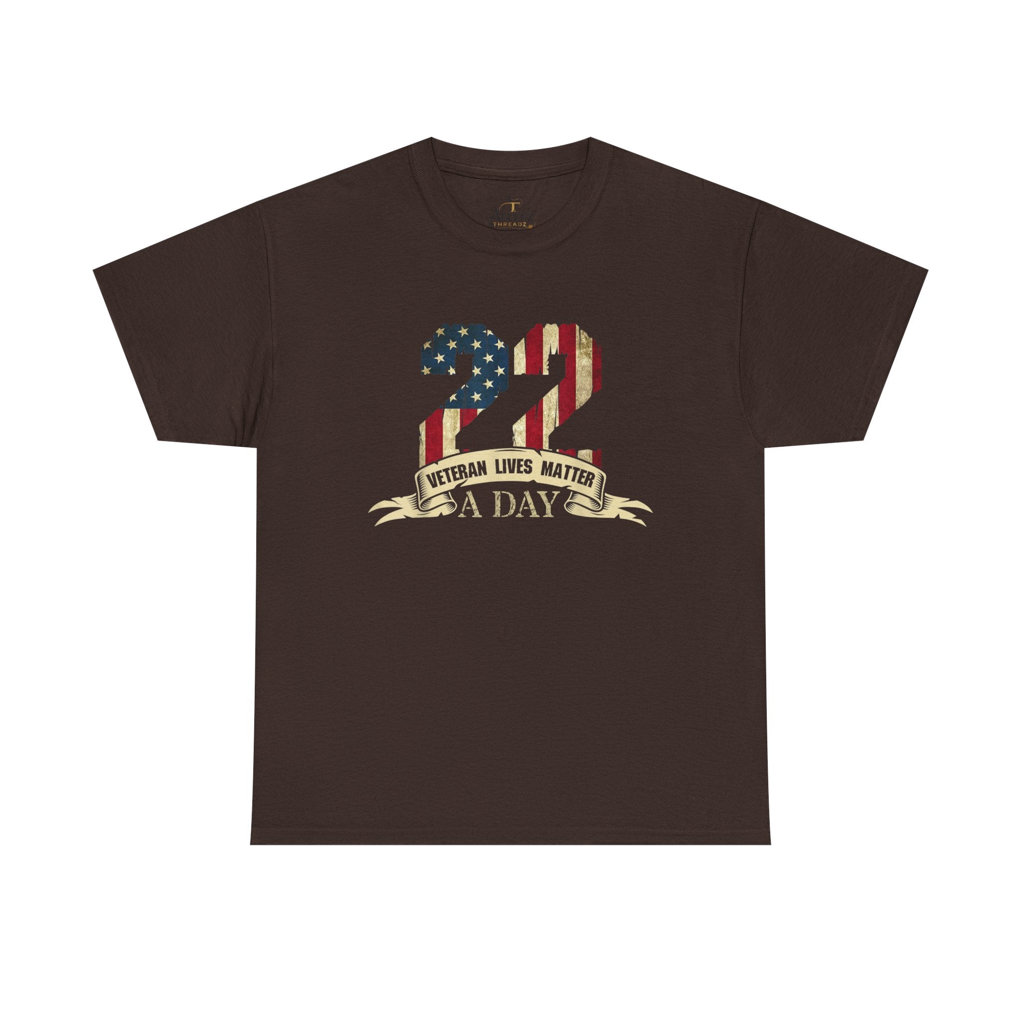 Unisex Heavy Cotton Tee 22 A Day – Veteran Lives Matter