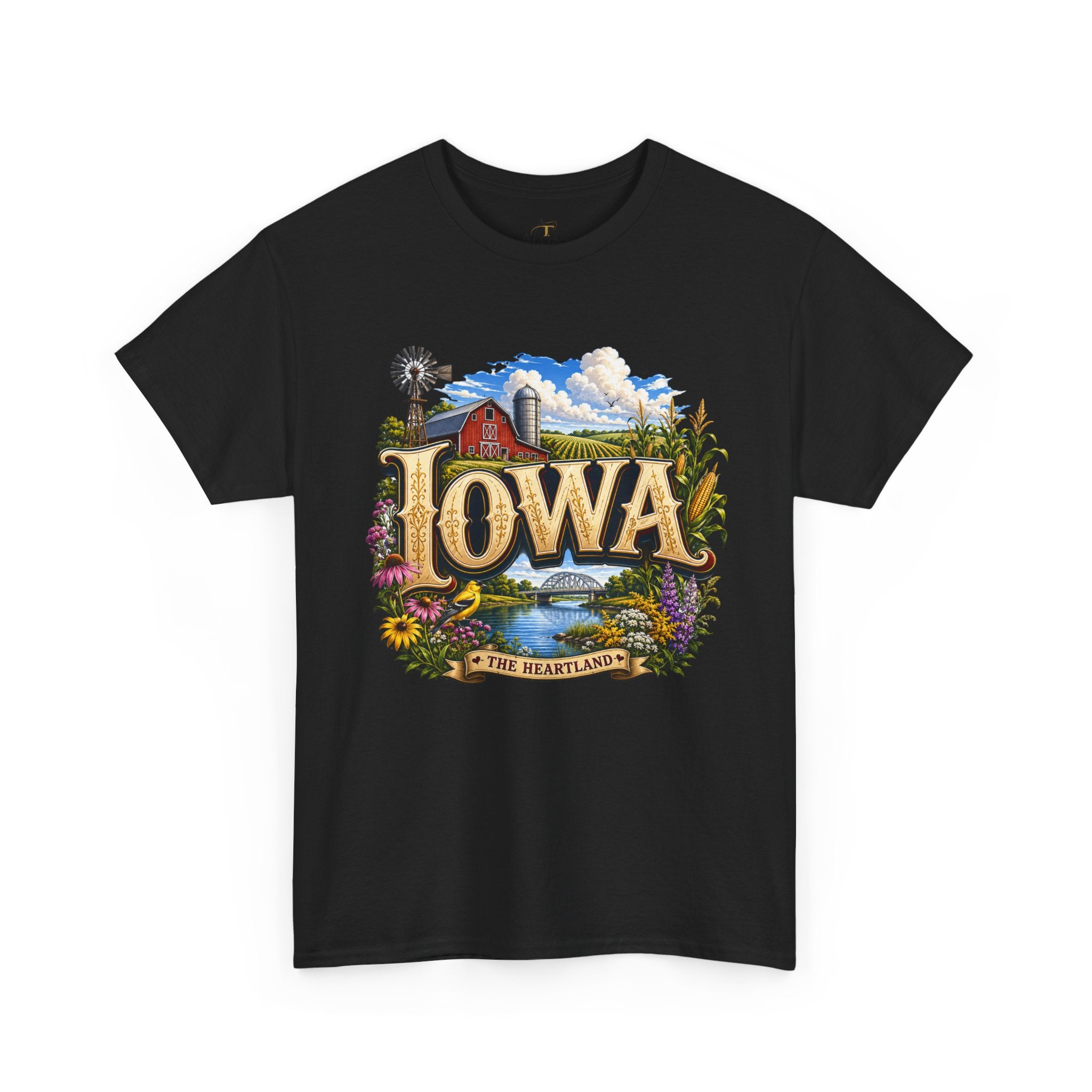 Unisex Heavy Cotton Tee 🌽 Iowa – America’s Heartland at Its Finest 🌽