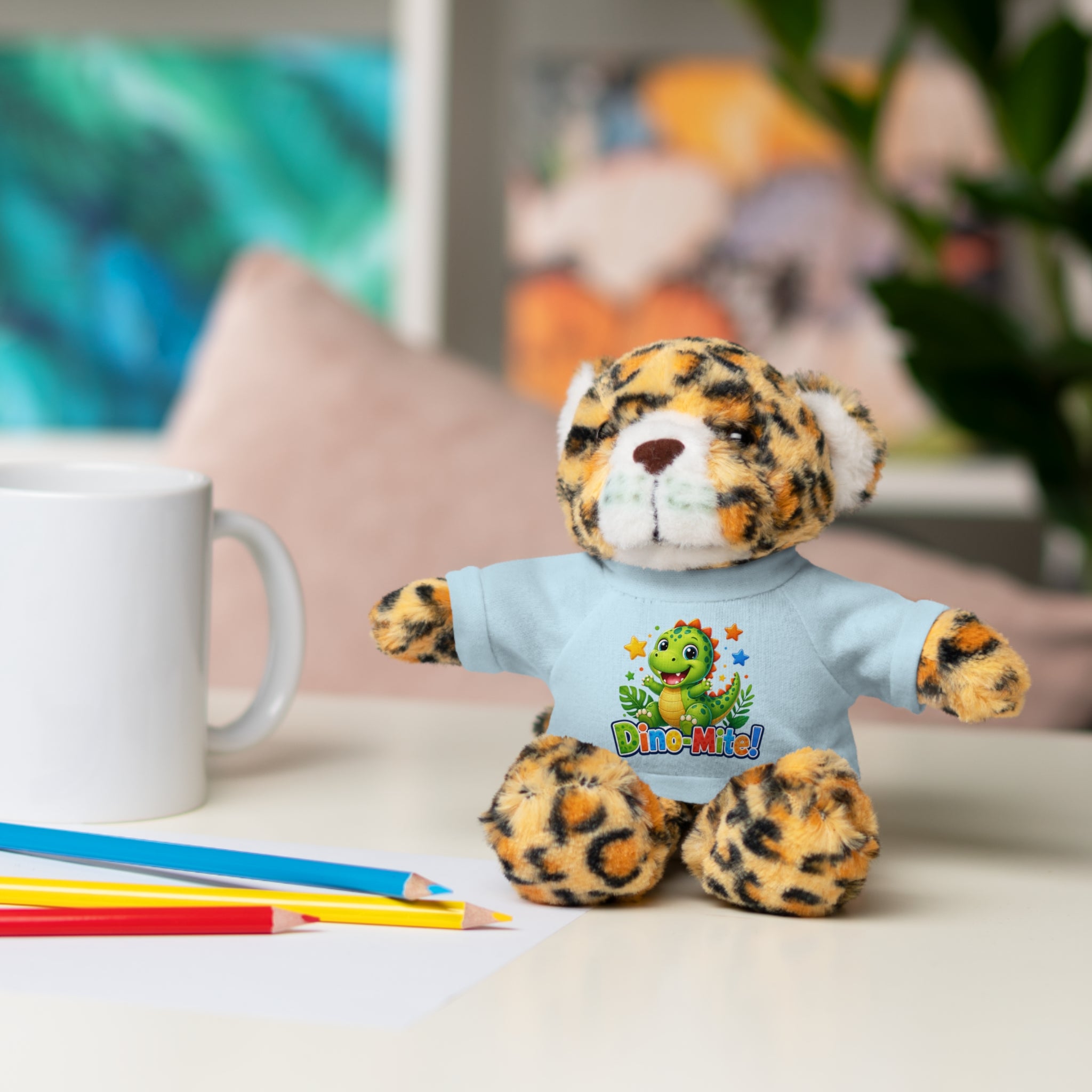 Kids Stuffed Animal with Dino-Mite T-Shirt