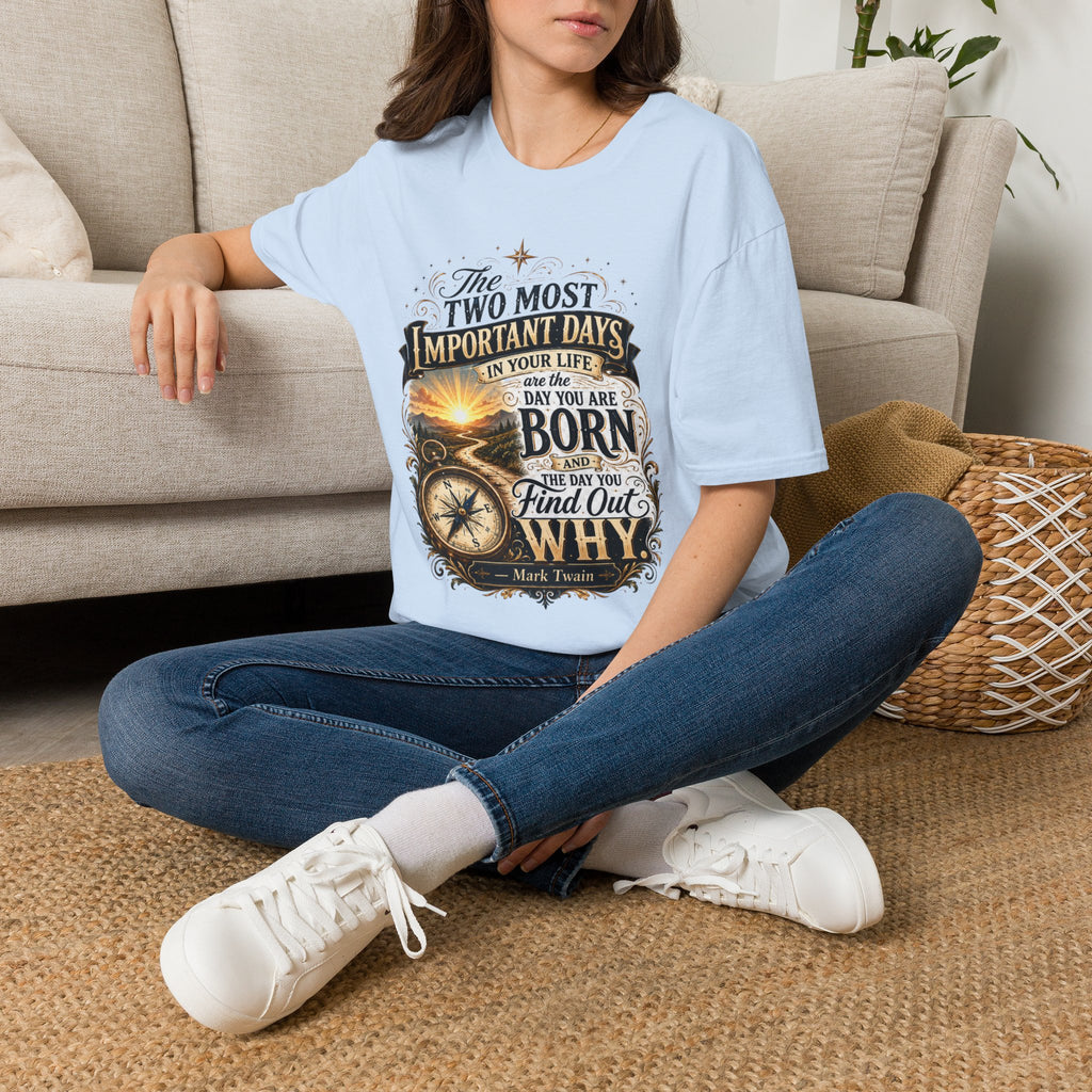 Two Most Important Days Mark Twain Unisex Softstyle T-Shirt