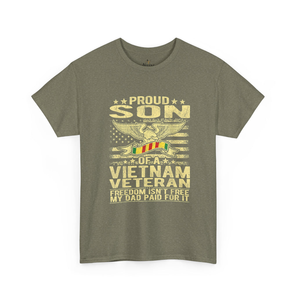 Unisex Heavy Cotton Tee  Proud Son of a Vietnam Veteran