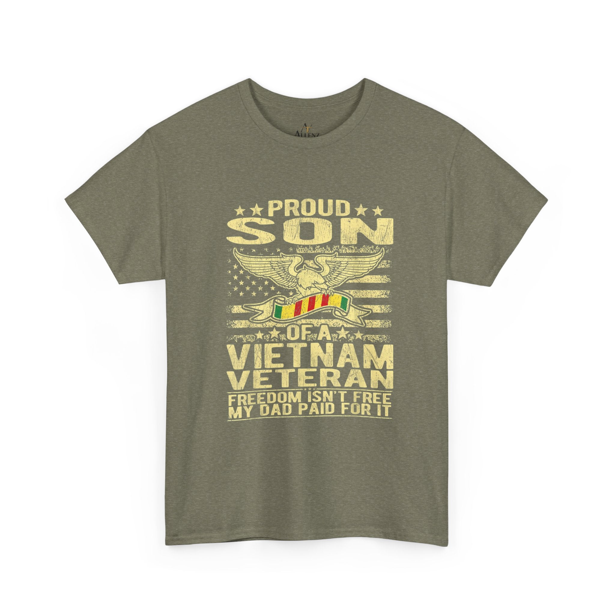 Unisex Heavy Cotton Tee  Proud Son of a Vietnam Veteran
