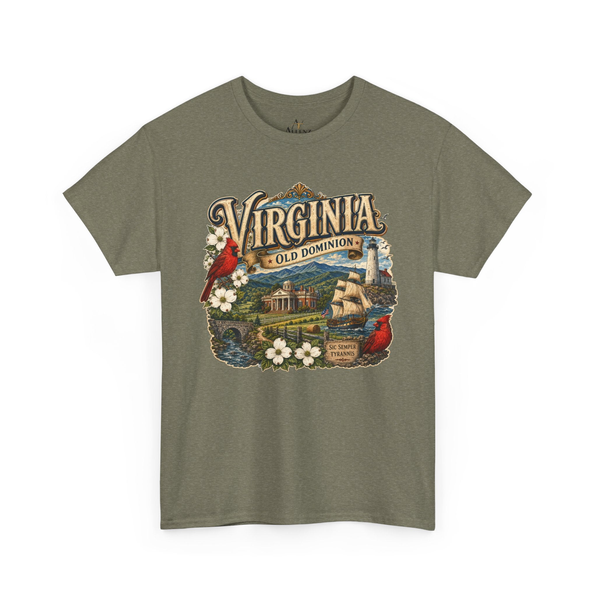 Unisex Heavy Cotton Tee Virginia – Timeless Beauty of the Old Dominion 🚢🕊️