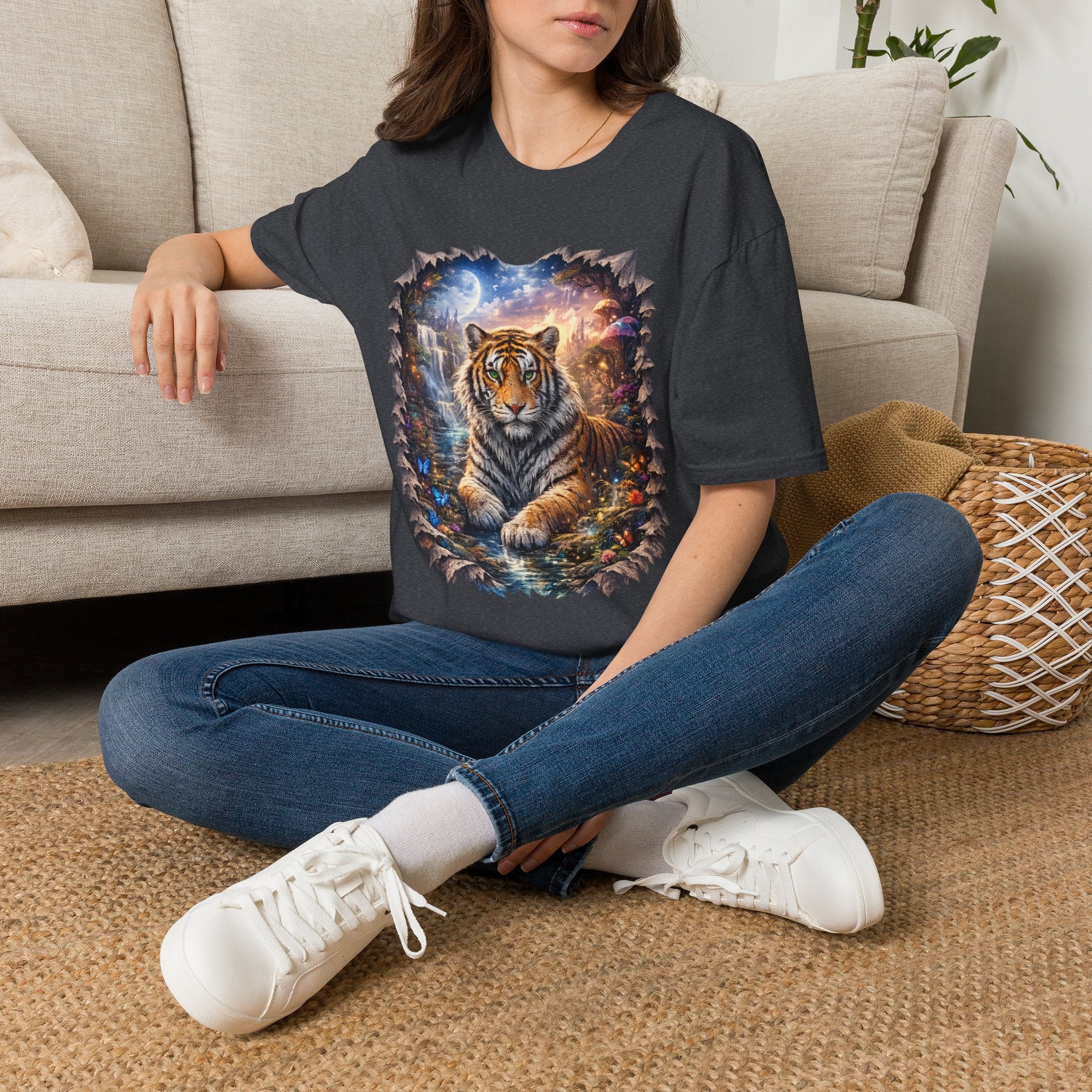 Unisex Softstyle T-Shirt -Fantasy Bengal tiger
