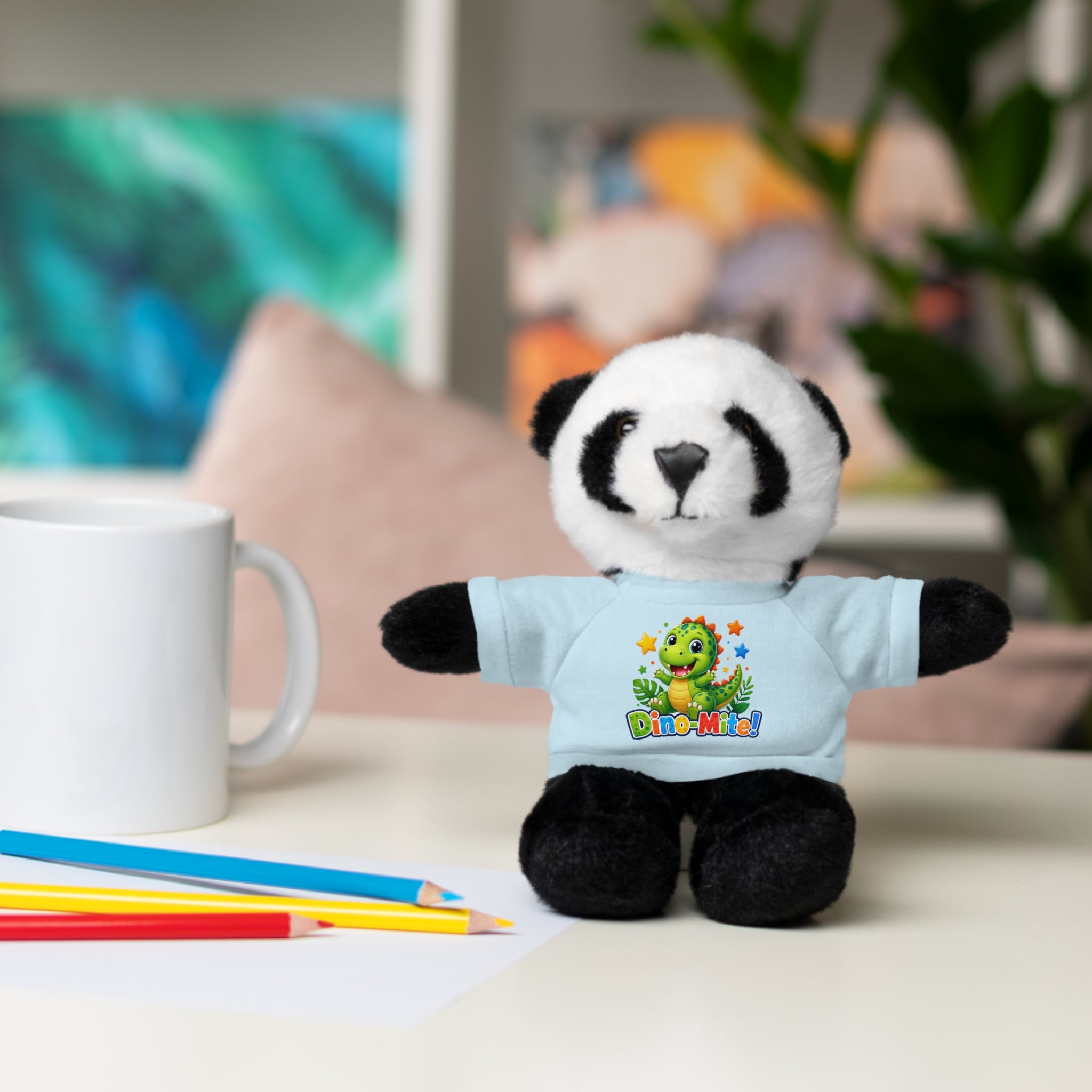 Kids Stuffed Animal with Dino-Mite T-Shirt