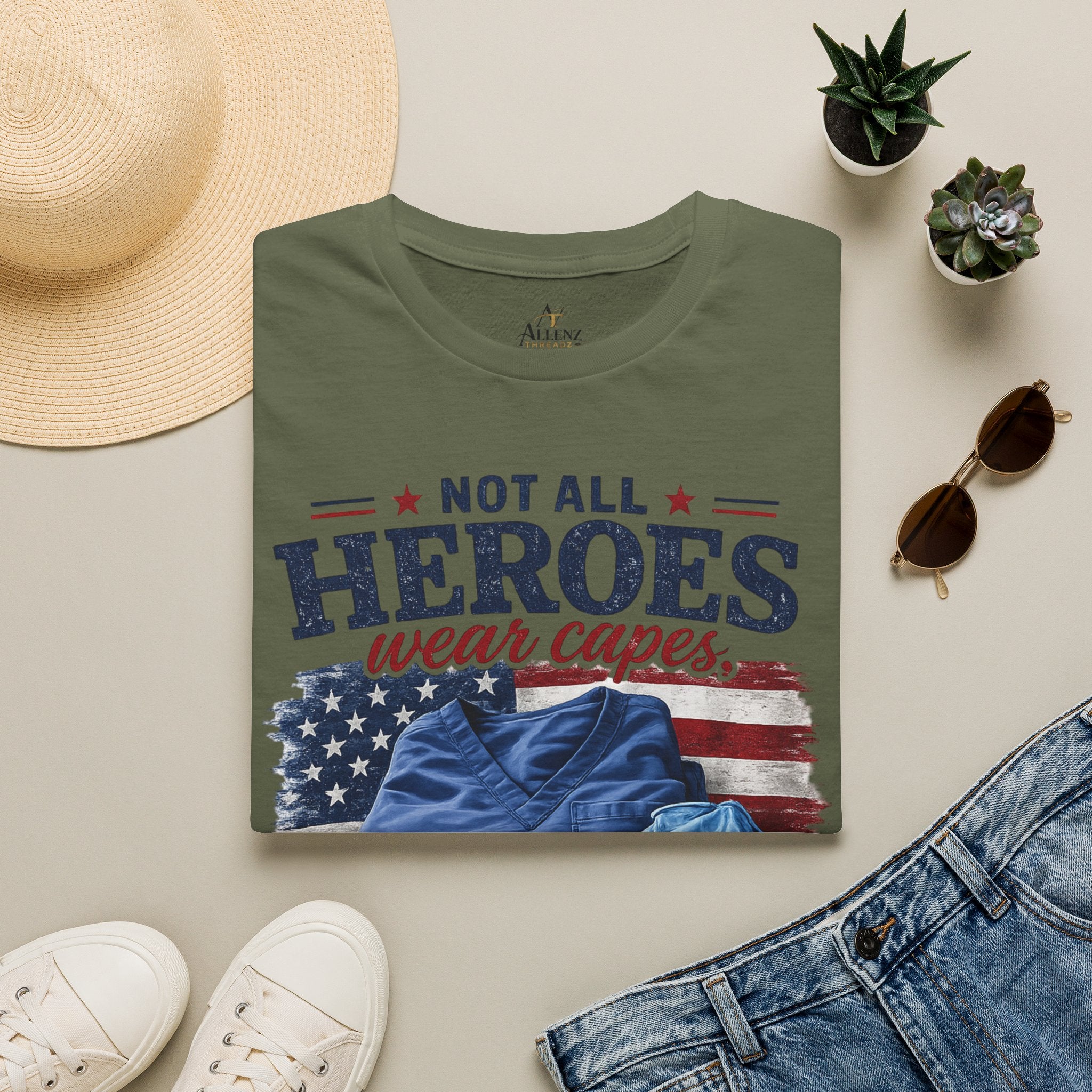Not All Heroes Wear Capes — Some Wear Scrubs T-Shirt