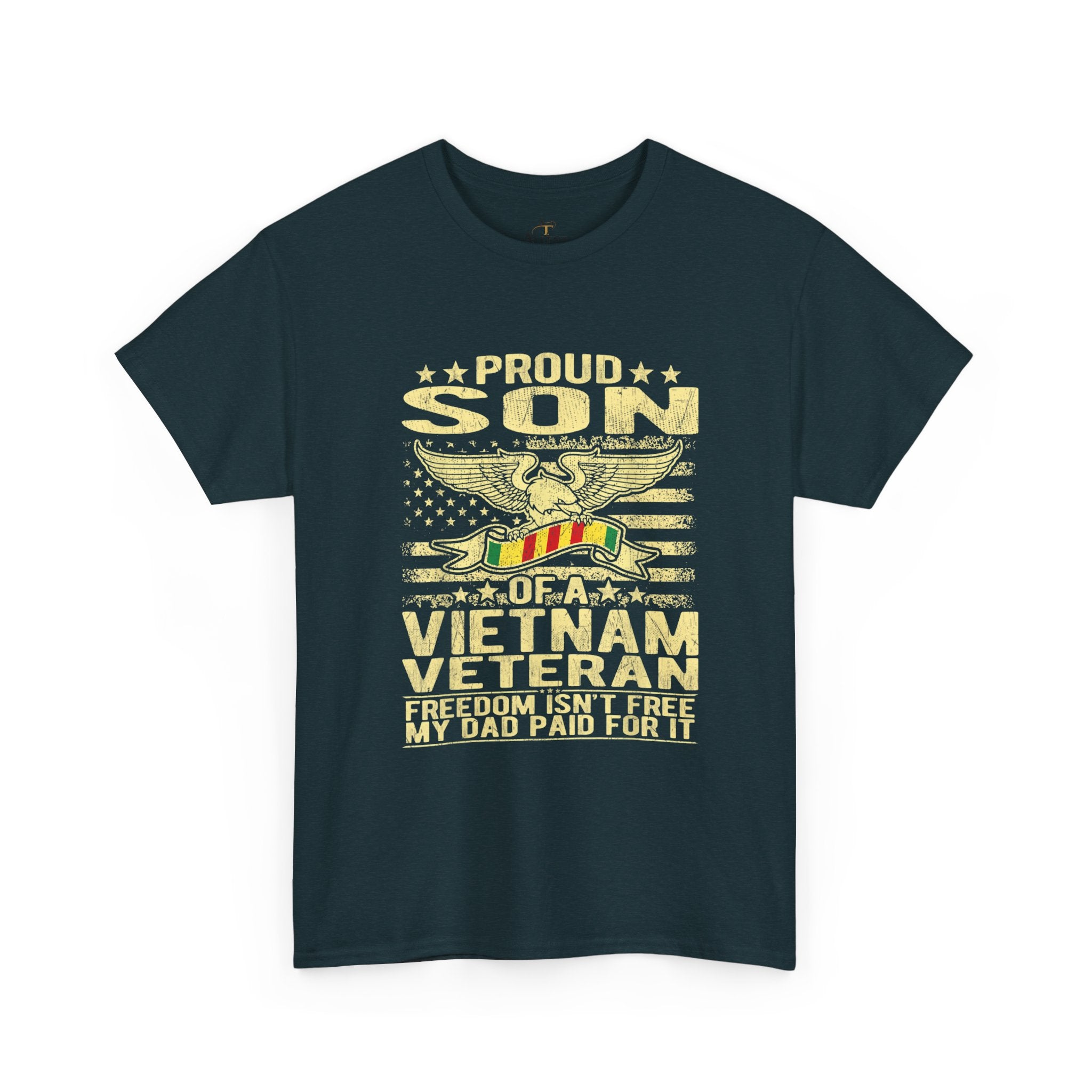 Unisex Heavy Cotton Tee  Proud Son of a Vietnam Veteran