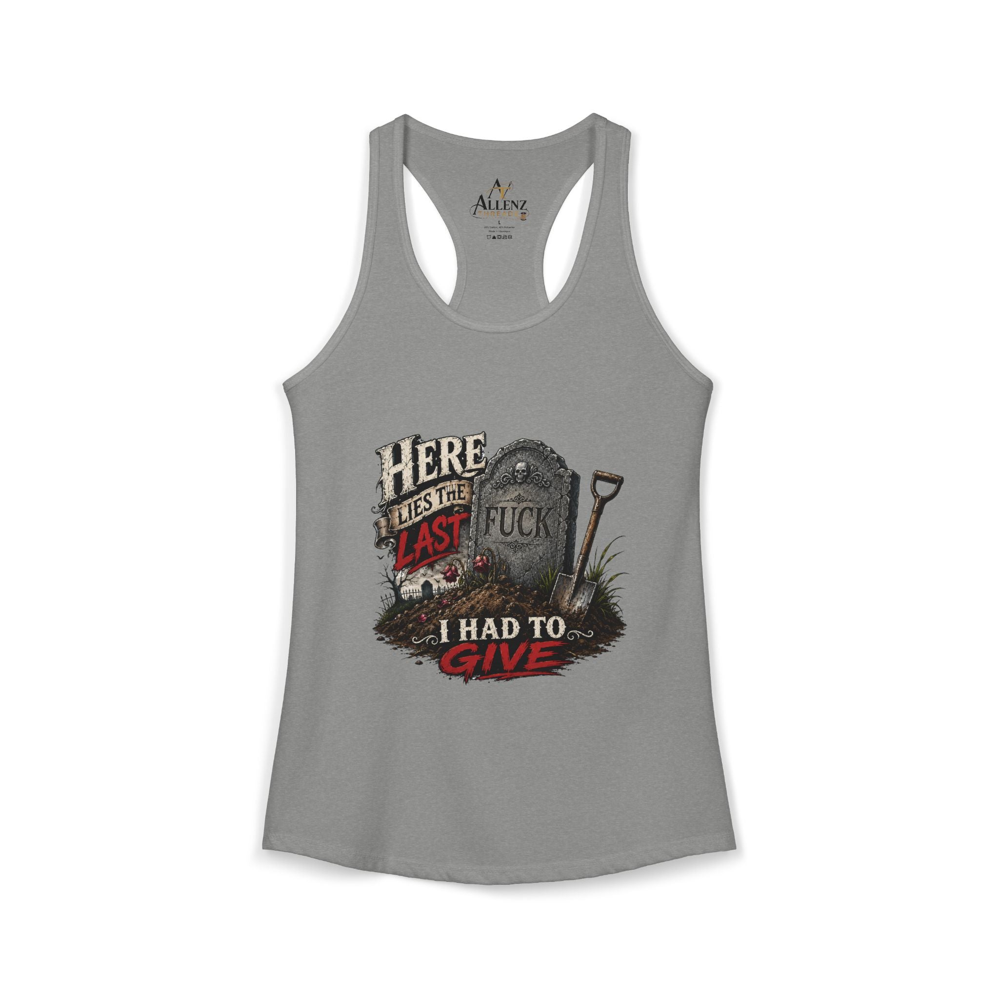 Here Lies Funny Women's Ideal Racerback Tank