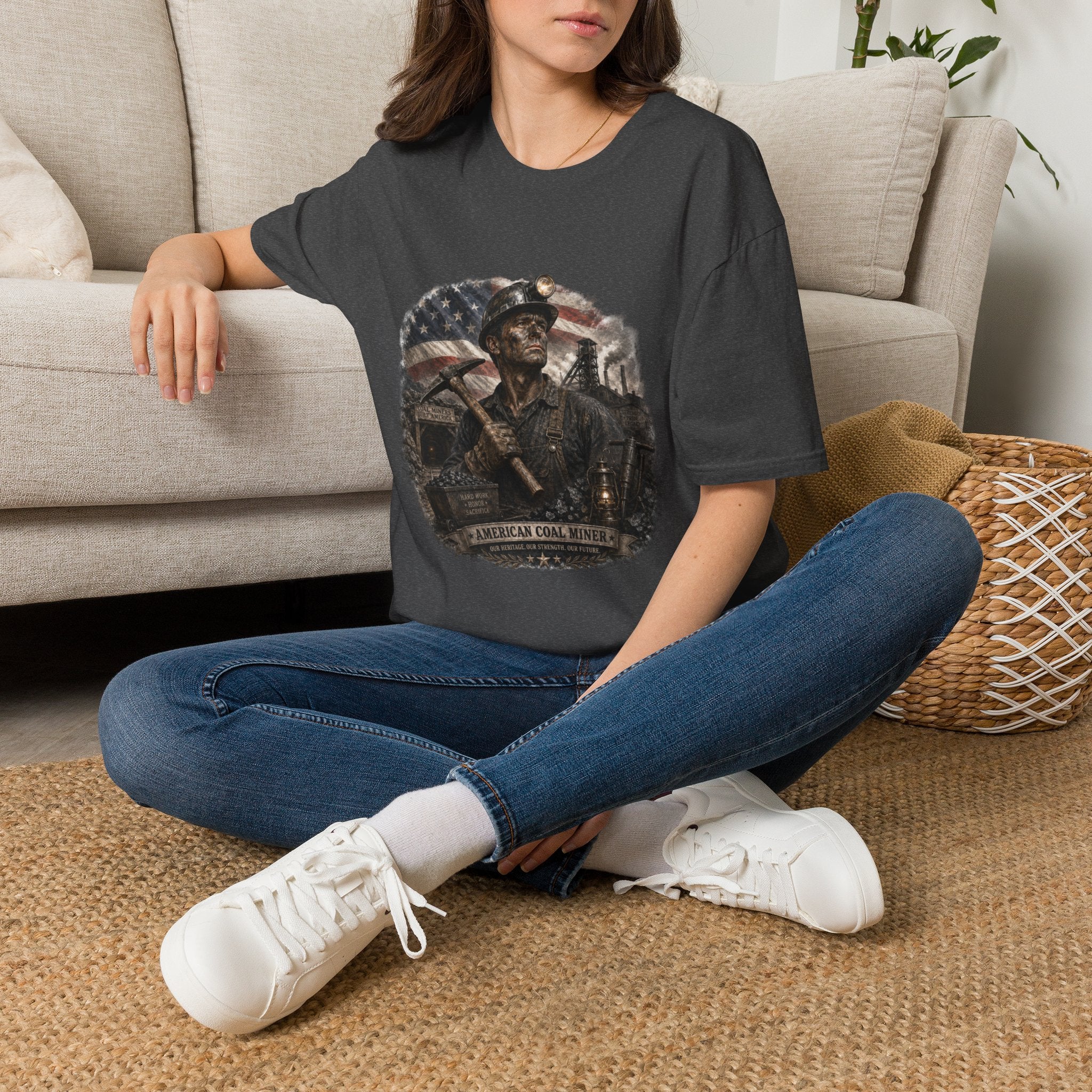 American Coal Miner Unisex Softstyle T-Shirt