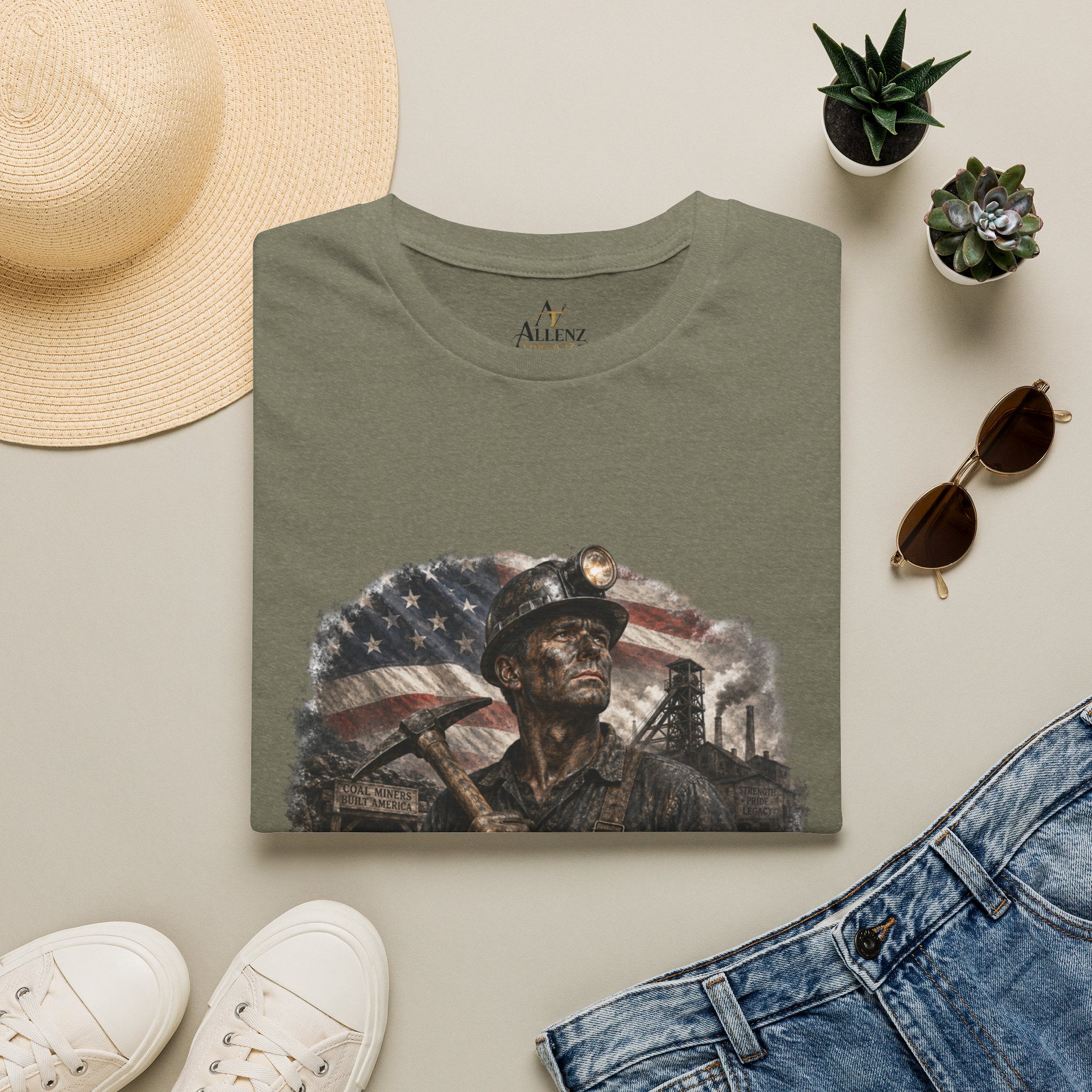 American Coal Miner Unisex Softstyle T-Shirt
