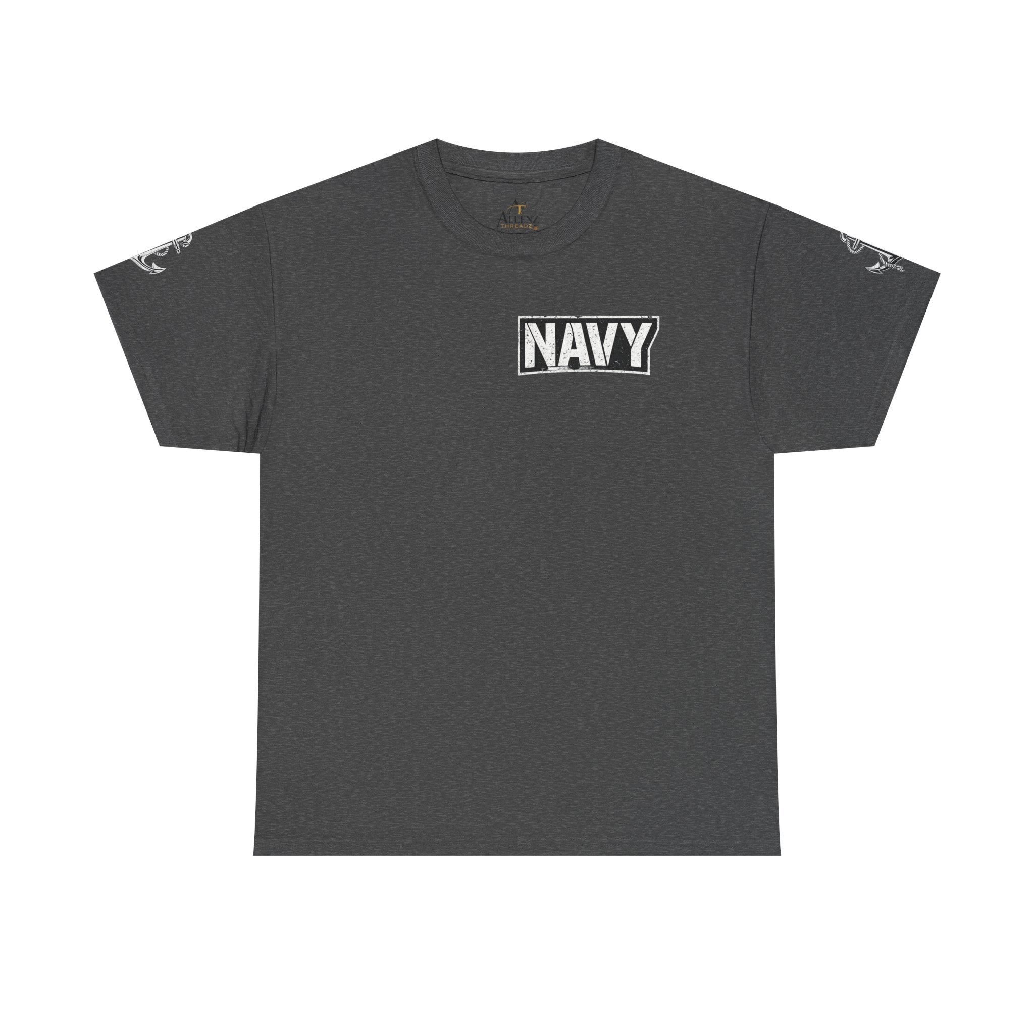 Unisex Heavy Cotton Tee⚓ “I’m A Grumpy Old Navy Veteran” Funny Veteran Shirt ⚓
