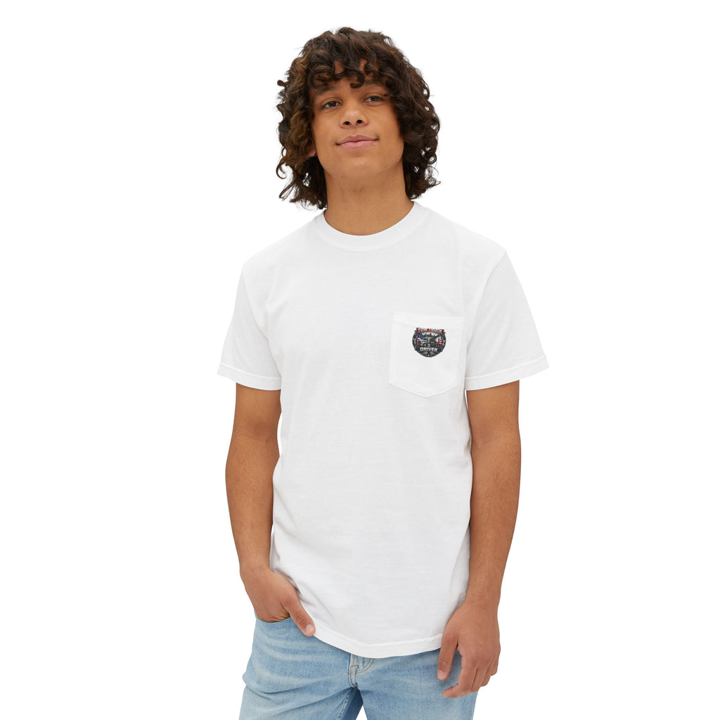 Tow Truck Driver Unisex Garment-Dyed Pocket T-Shirt