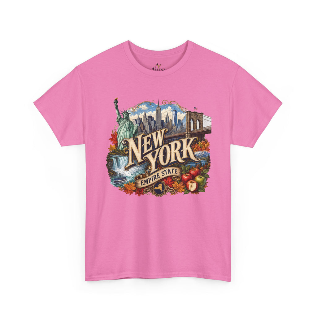 Unisex Heavy Cotton Tee🗽 New York – Empire State Energy and Natural Wonder 🍎🌆