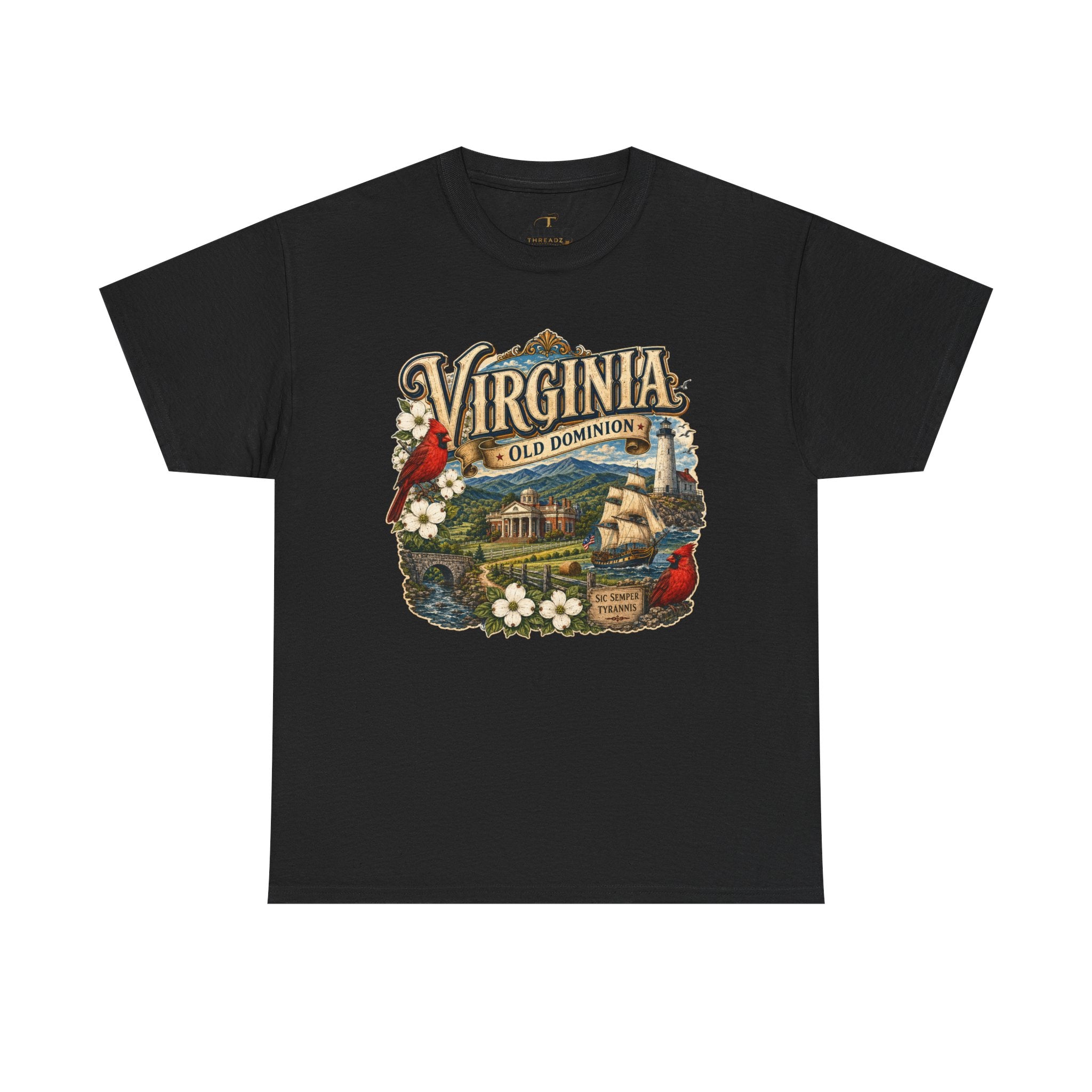 Unisex Heavy Cotton Tee Virginia – Timeless Beauty of the Old Dominion 🚢🕊️