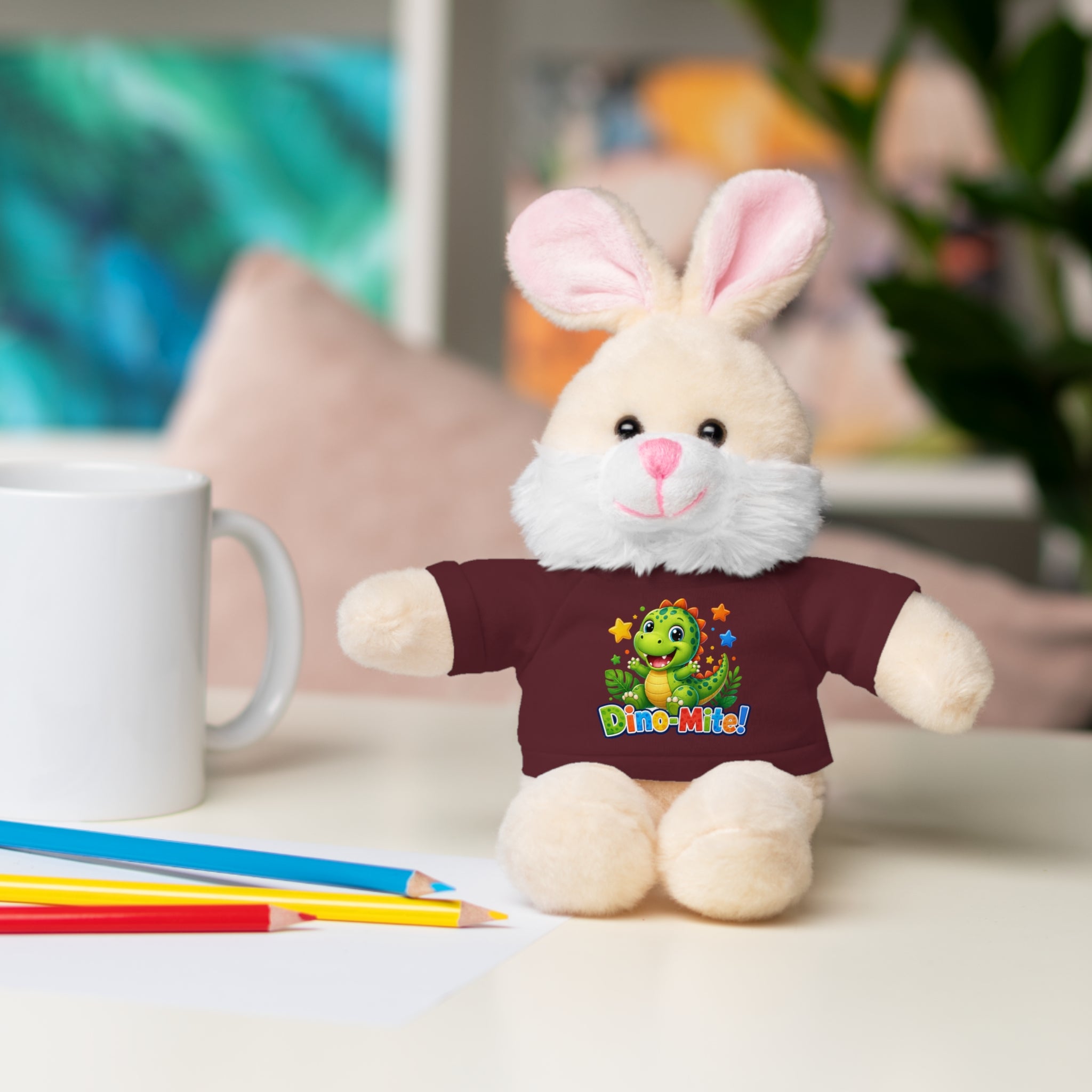Kids Stuffed Animal with Dino-Mite T-Shirt