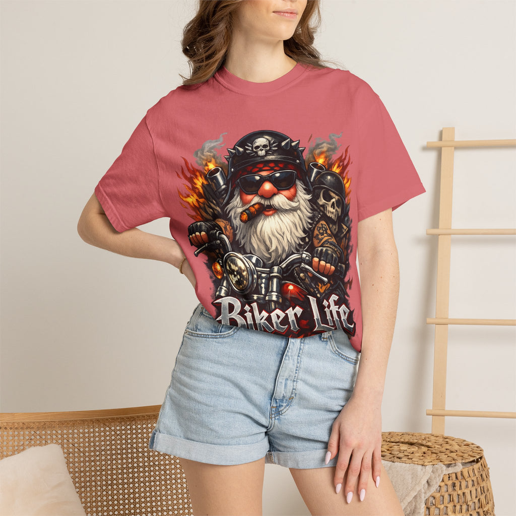 Biker Life T-Shirt — Vintage Gnome Motorcycle Graphic Tee