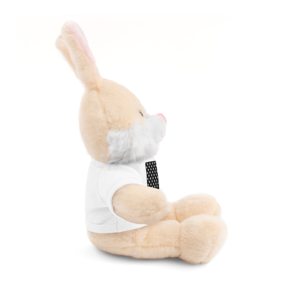 Kids Stuffed Animal with Thin Red line flag Tee