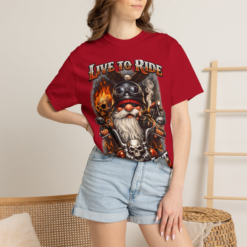 Ride to Live Motorcycle T-Shirt — "Live to Ride, Ride to Live" Graphic Tee