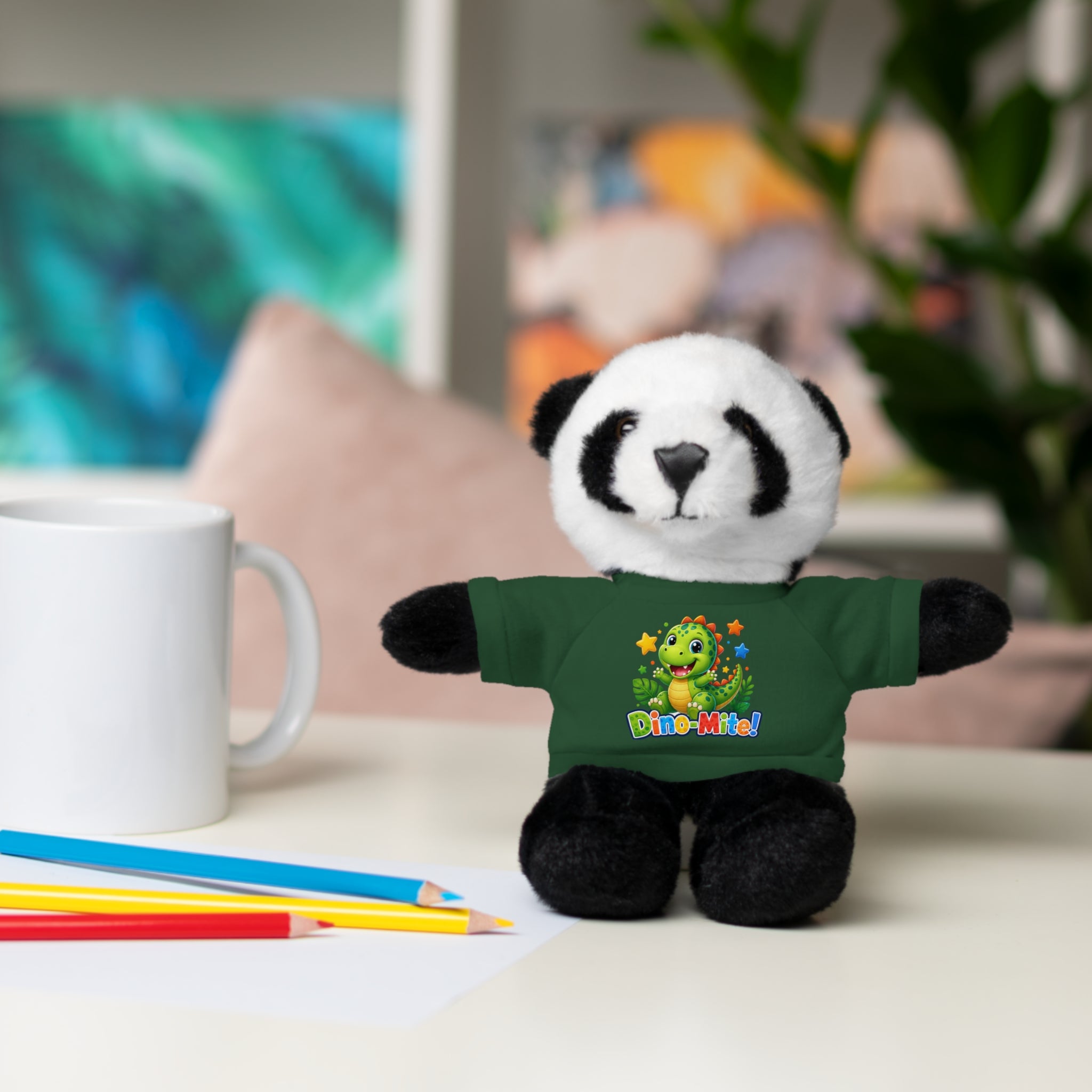 Kids Stuffed Animal with Dino-Mite T-Shirt