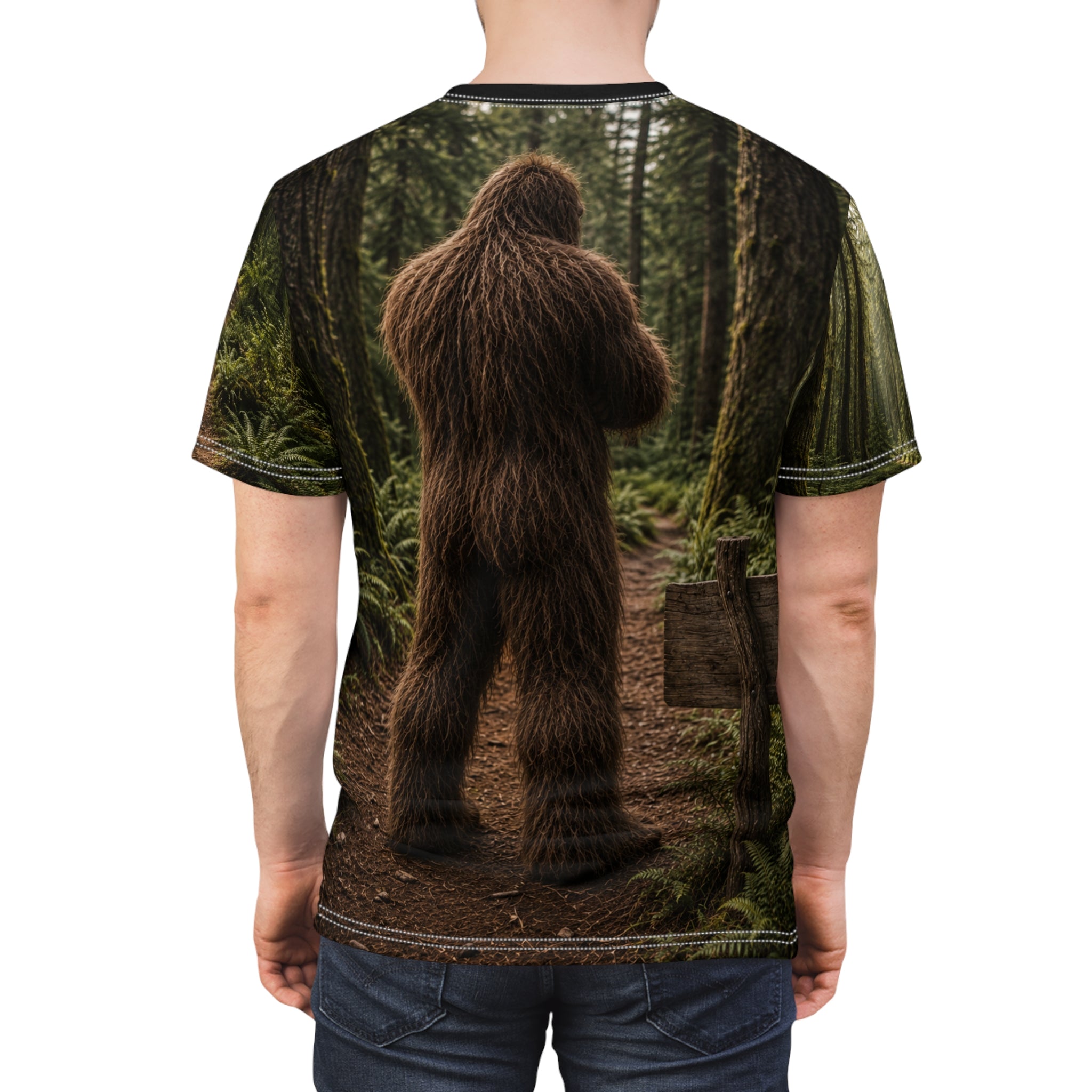 Unisex Cut & Sew Tee (AOP)  Grumpy Sasquatch- I'm Not Arguing