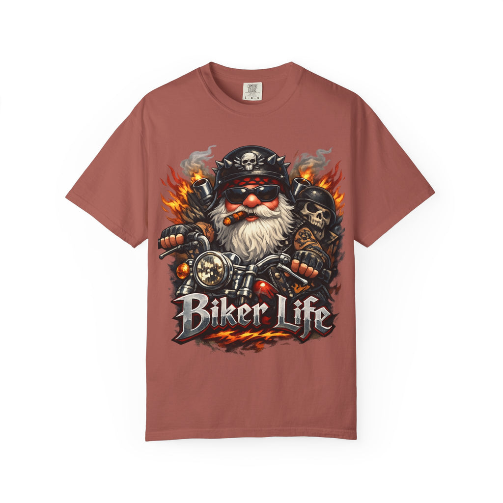 Biker Life T-Shirt — Vintage Gnome Motorcycle Graphic Tee