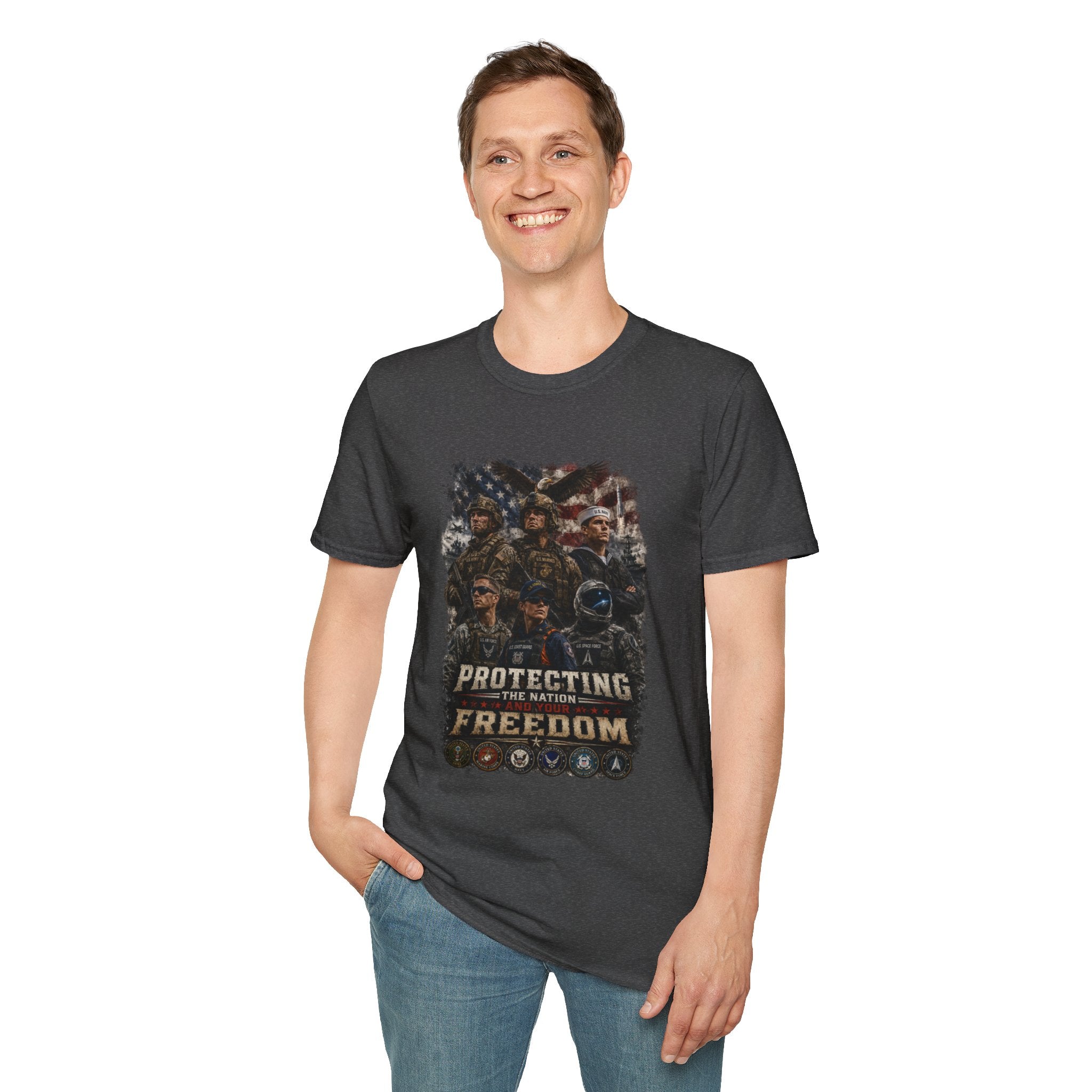 Protecting the Nation Unisex Softstyle T-Shirt