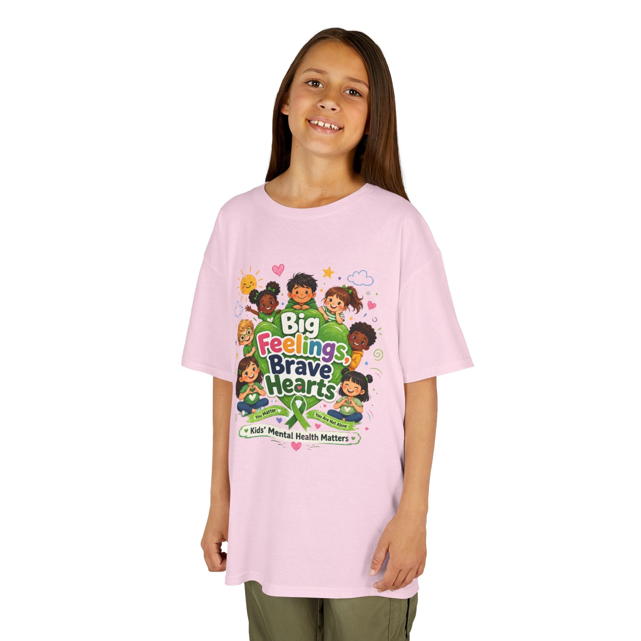 Brave Hearts Mental Health Kids Heavy Cotton™ Tee