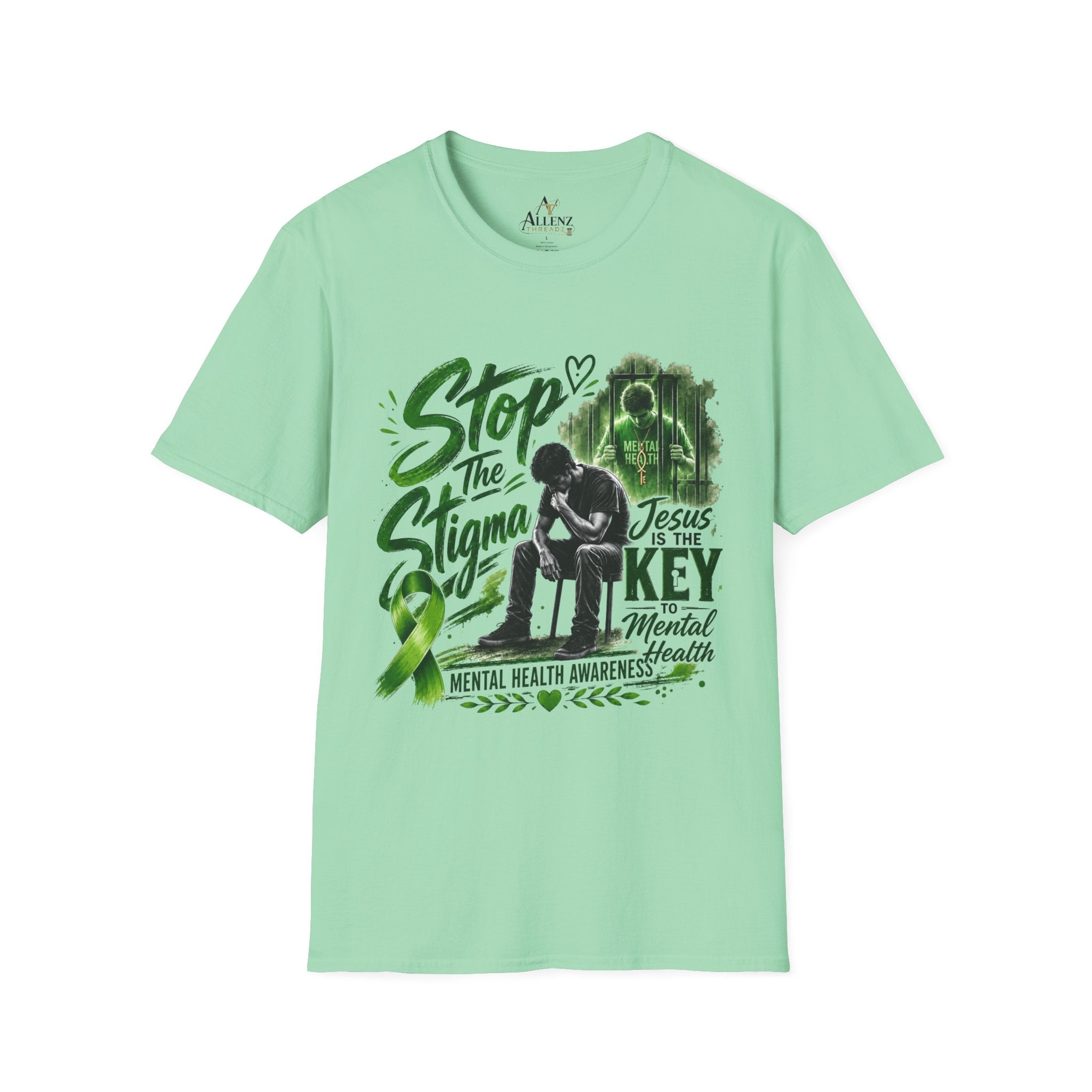 Mental Health Awareness T-Shirt — "Stop the Stigma" Christian Support Tee