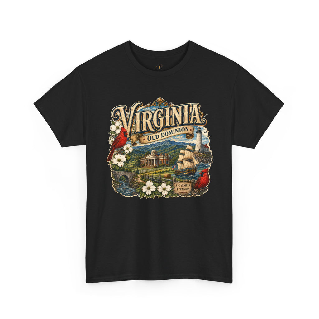 Unisex Heavy Cotton Tee Virginia – Timeless Beauty of the Old Dominion 🚢🕊️