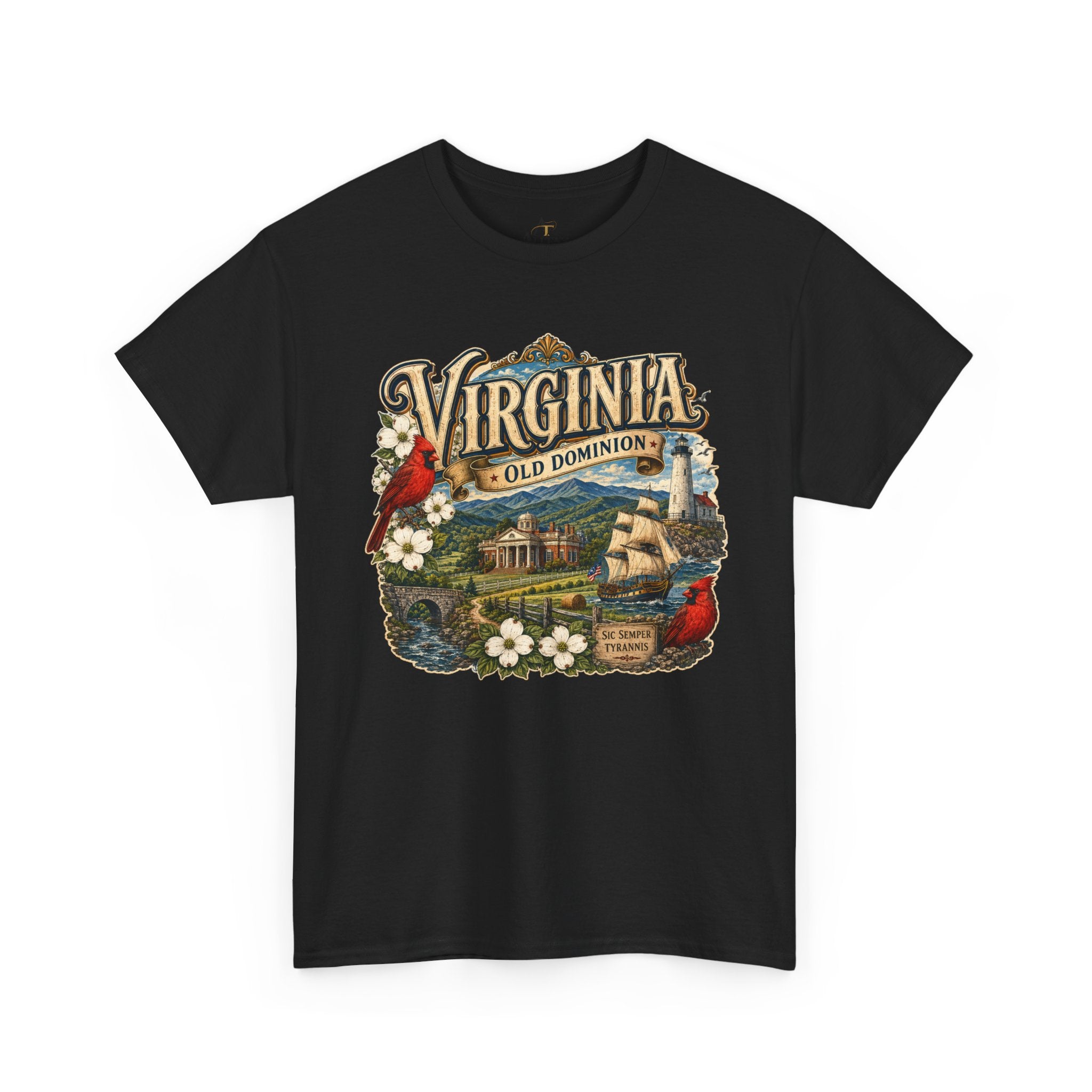 Unisex Heavy Cotton Tee Virginia – Timeless Beauty of the Old Dominion 🚢🕊️