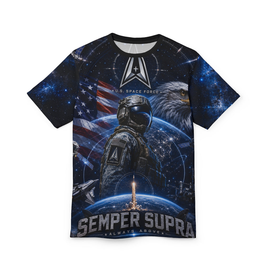 US Space Force Unisex Cut and Sew Tee (AOP)