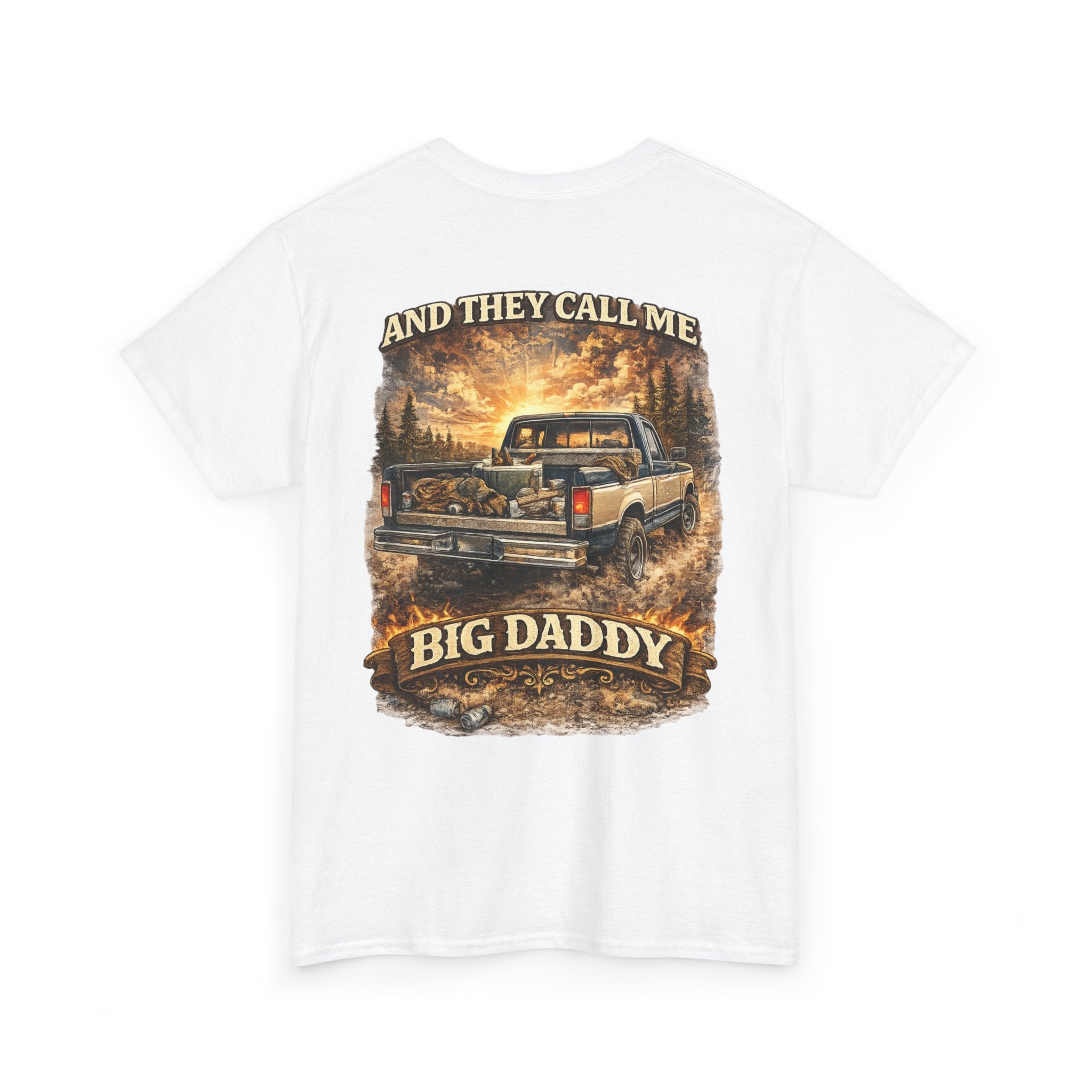 Unisex Heavy Cotton Tee 🚙🔥  And They Call Me BIG DADDY – Retro Truck T-Shirt Design 🔥🚙
