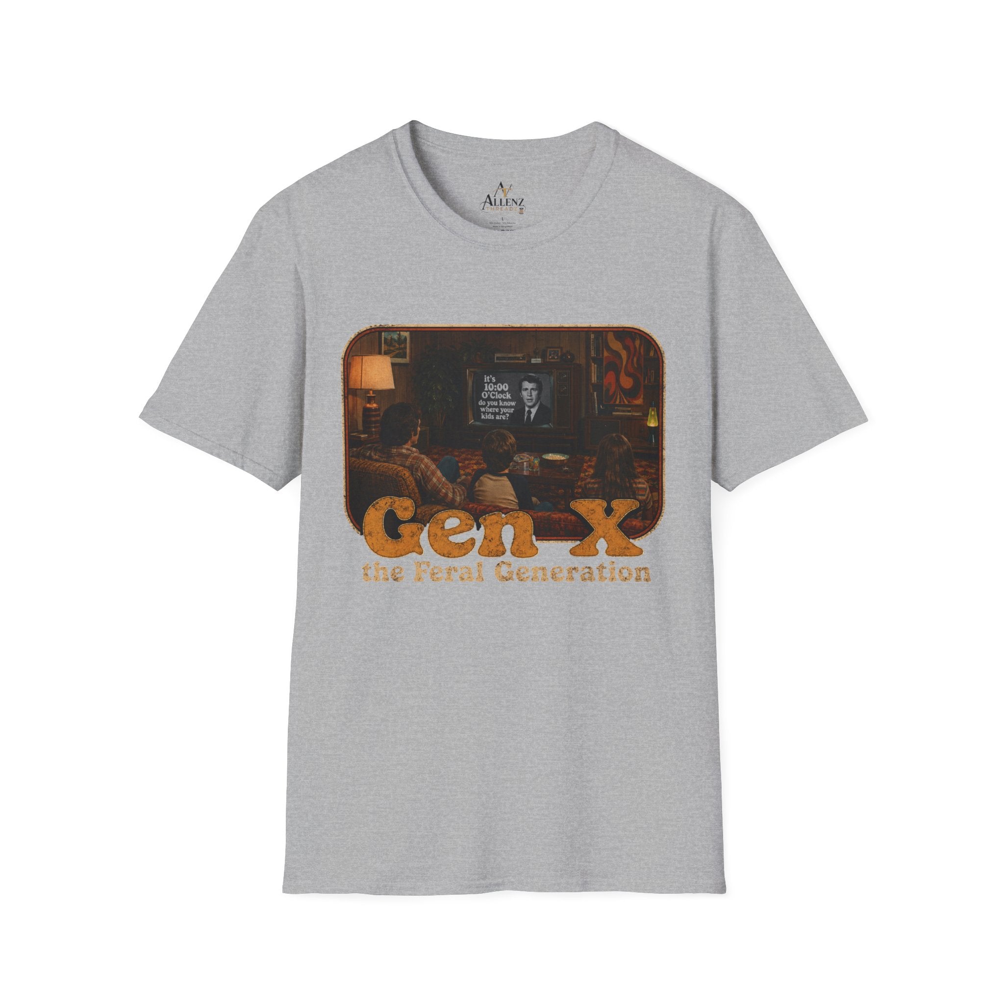 Gen X T-Shirt — "Gen X: The Feral Generation" Retro TV Nostalgia Tee