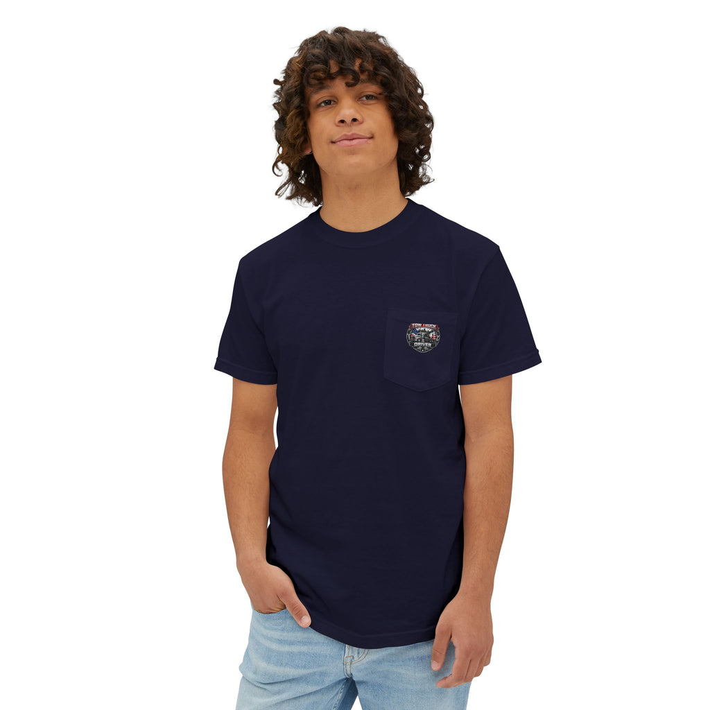 Tow Truck Driver Unisex Garment-Dyed Pocket T-Shirt