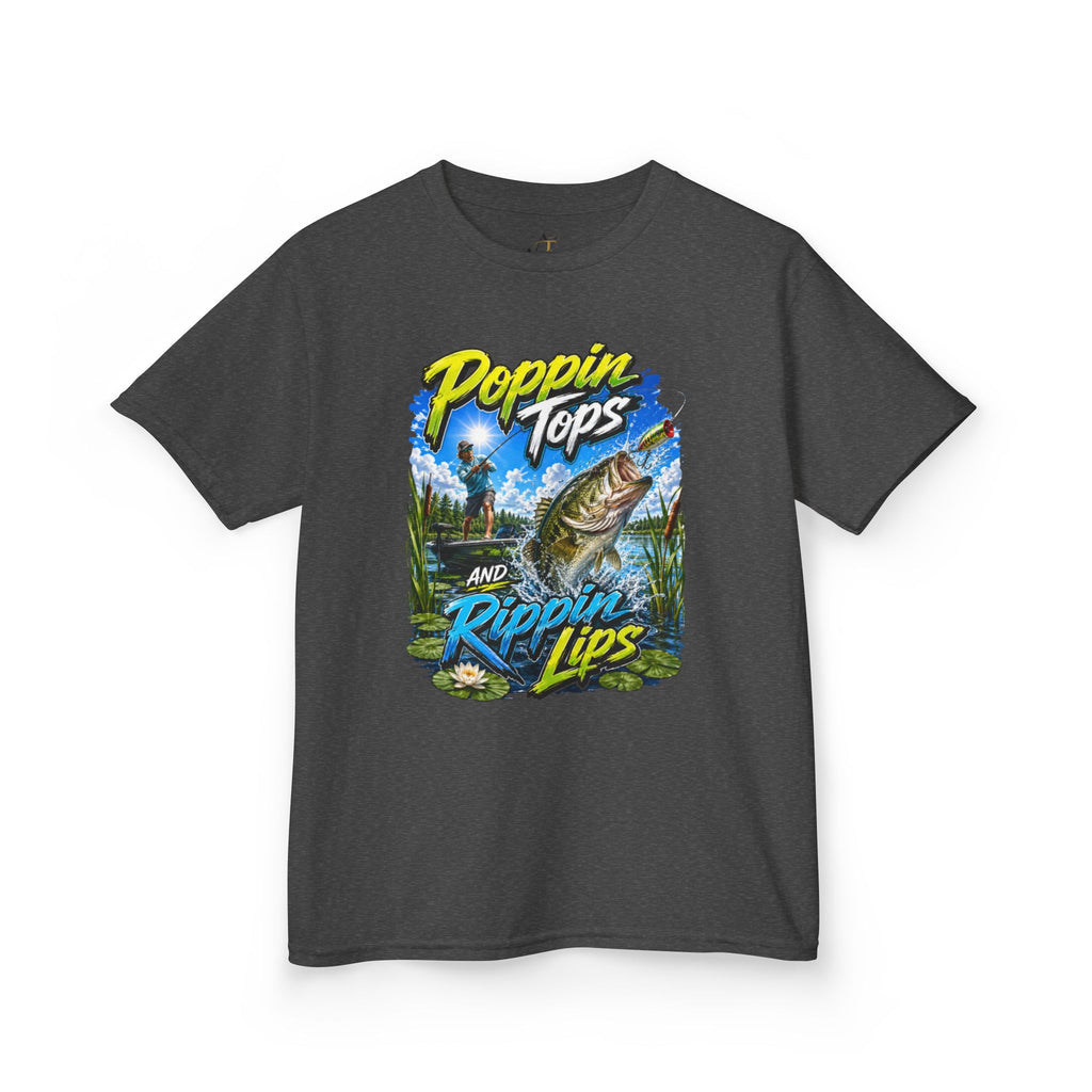 Poppin Tops Fishing Kids Heavy Cotton™ Tee