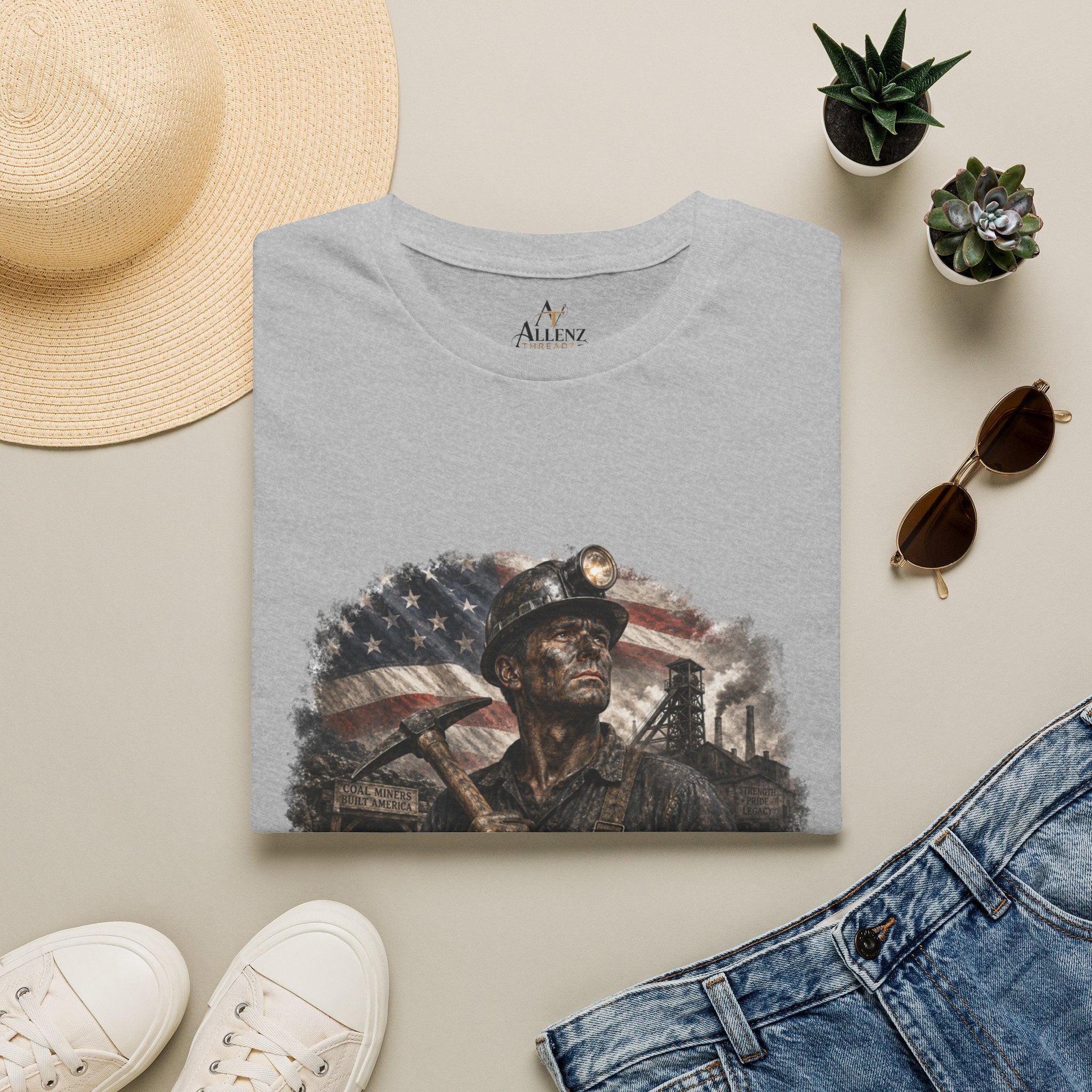 American Coal Miner Unisex Softstyle T-Shirt