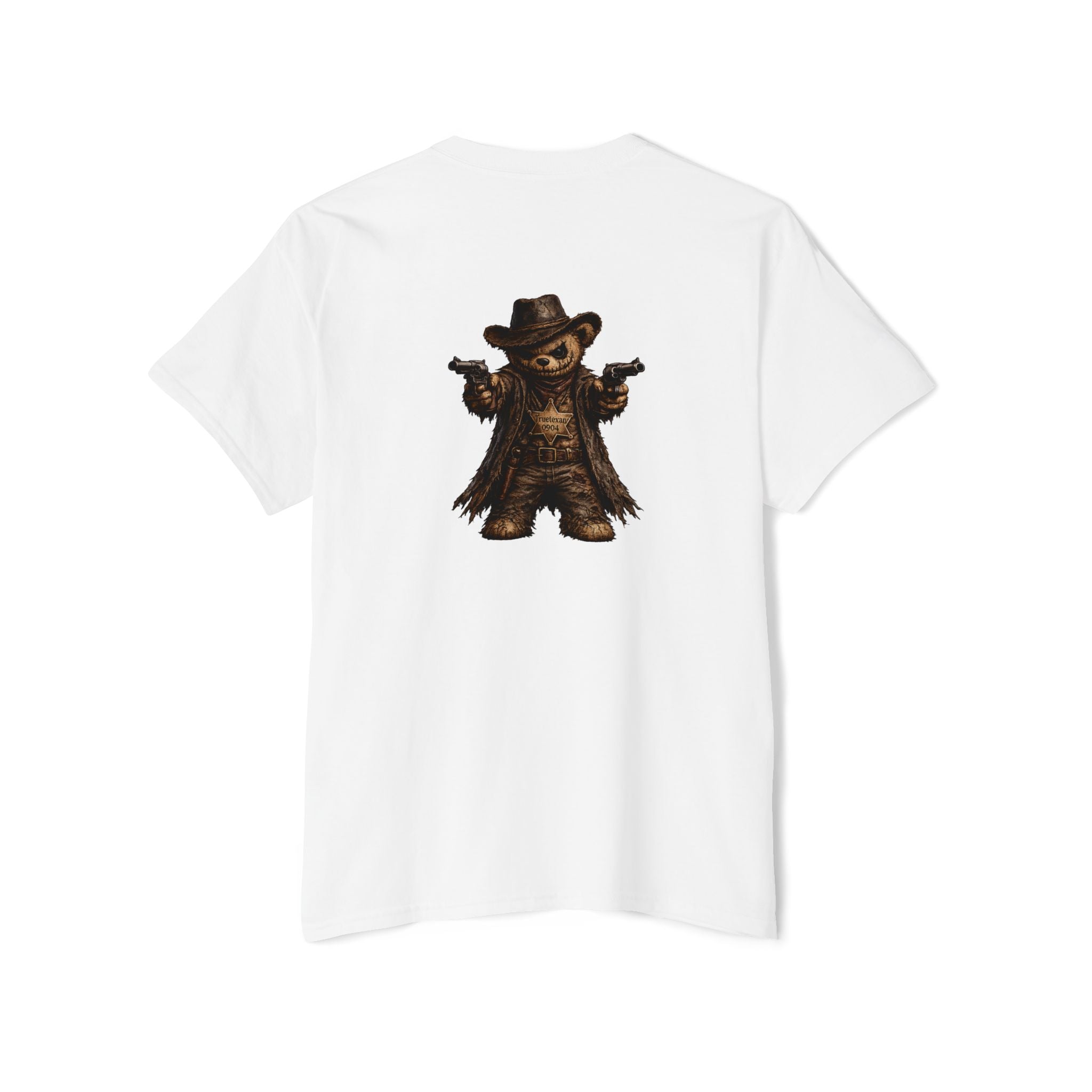 True Texan Scare Bear  Unisex Heavy Cotton Pocket Tee