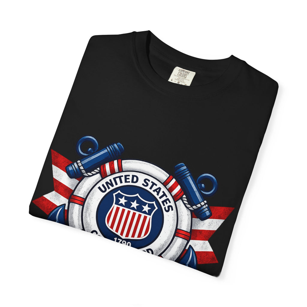 US Coast Guard “Semper Paratus” Emblem T-Shirt — Always Ready Patriotic Tee