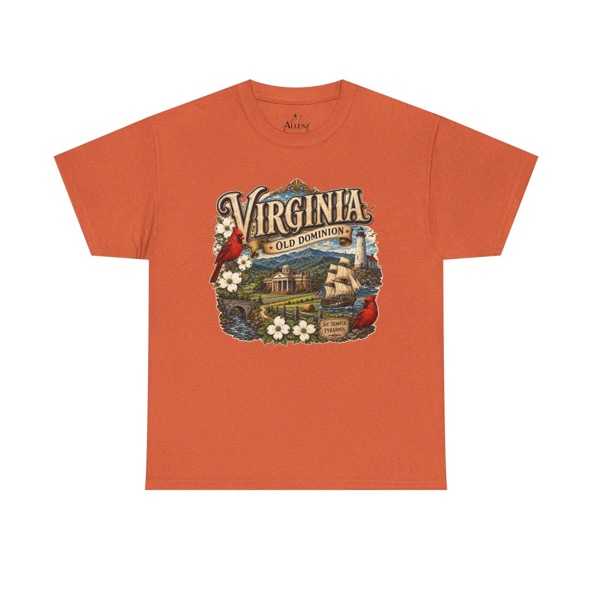 Unisex Heavy Cotton Tee Virginia – Timeless Beauty of the Old Dominion 🚢🕊️