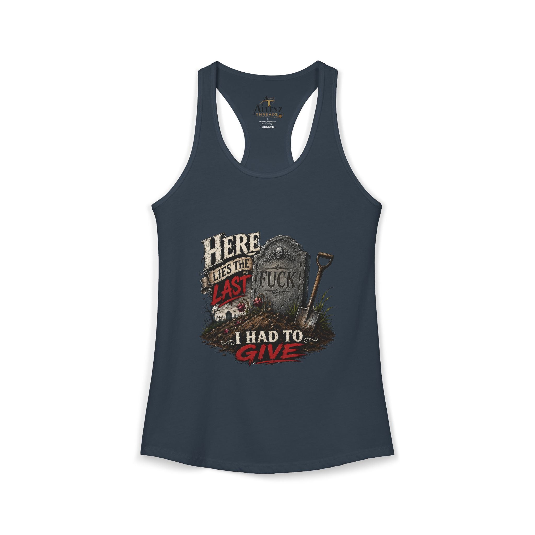 Here Lies Funny Women's Ideal Racerback Tank