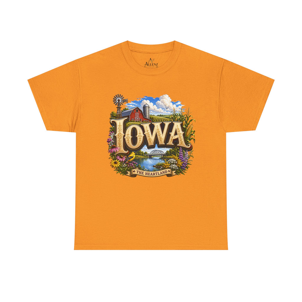Unisex Heavy Cotton Tee 🌽 Iowa – America’s Heartland at Its Finest 🌽