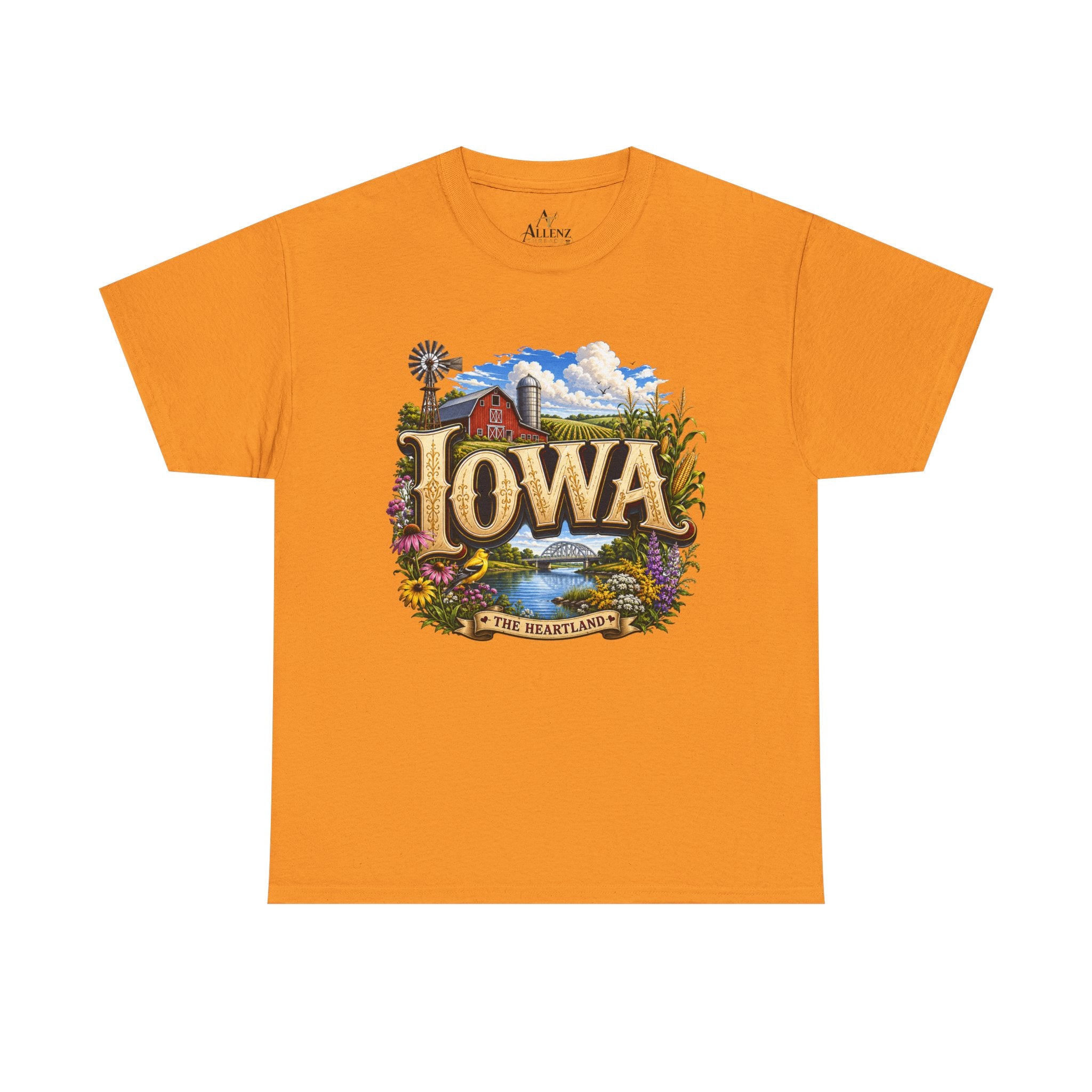 Unisex Heavy Cotton Tee 🌽 Iowa – America’s Heartland at Its Finest 🌽