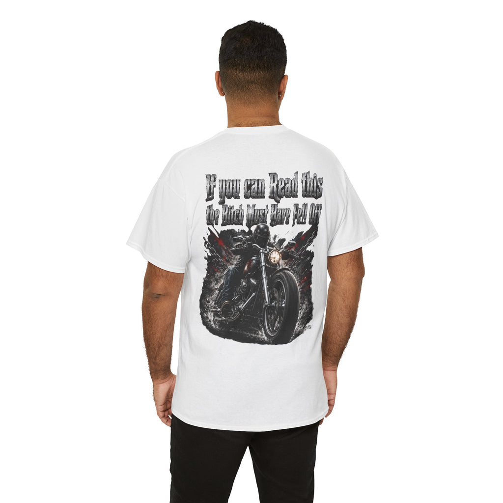 I you can Read This Biker Shirt Unisex Heavy Cotton Tee