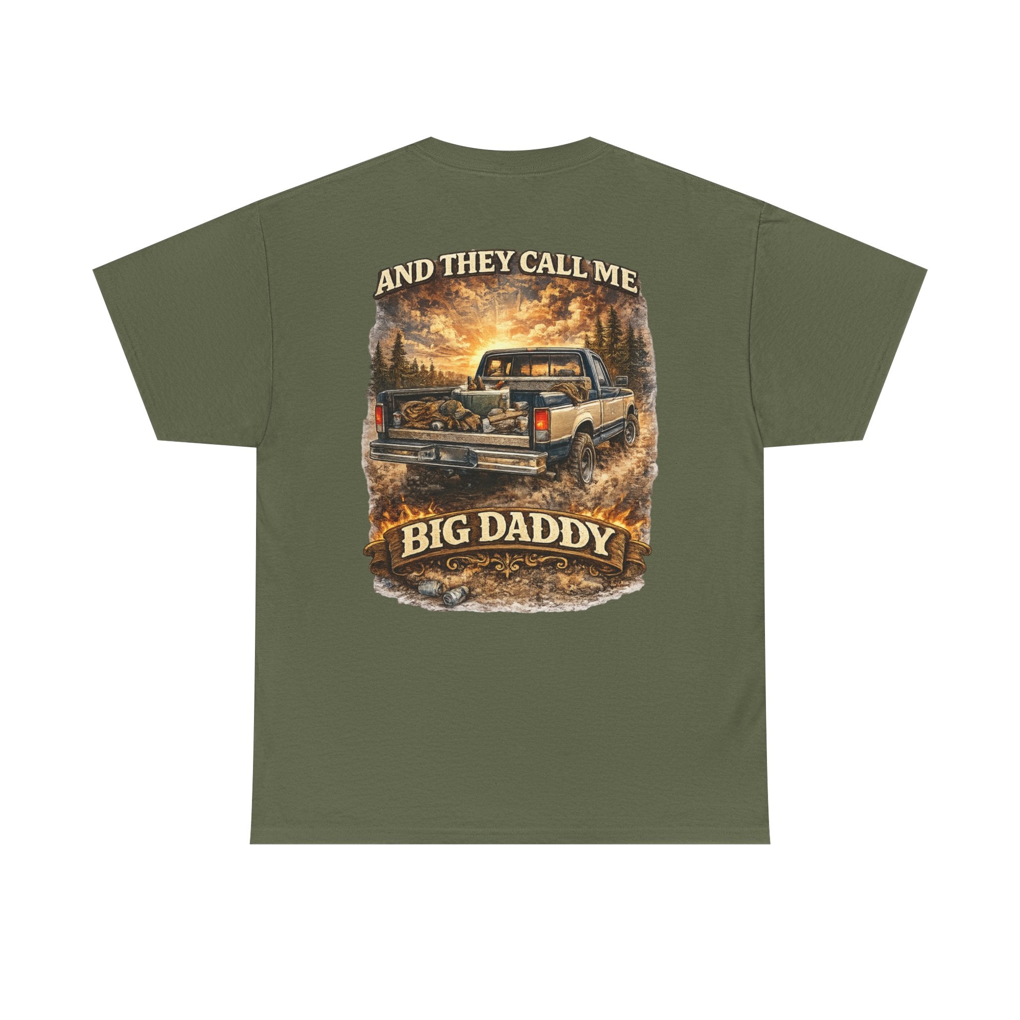 Unisex Heavy Cotton Tee 🚙🔥  And They Call Me BIG DADDY – Retro Truck T-Shirt Design 🔥🚙