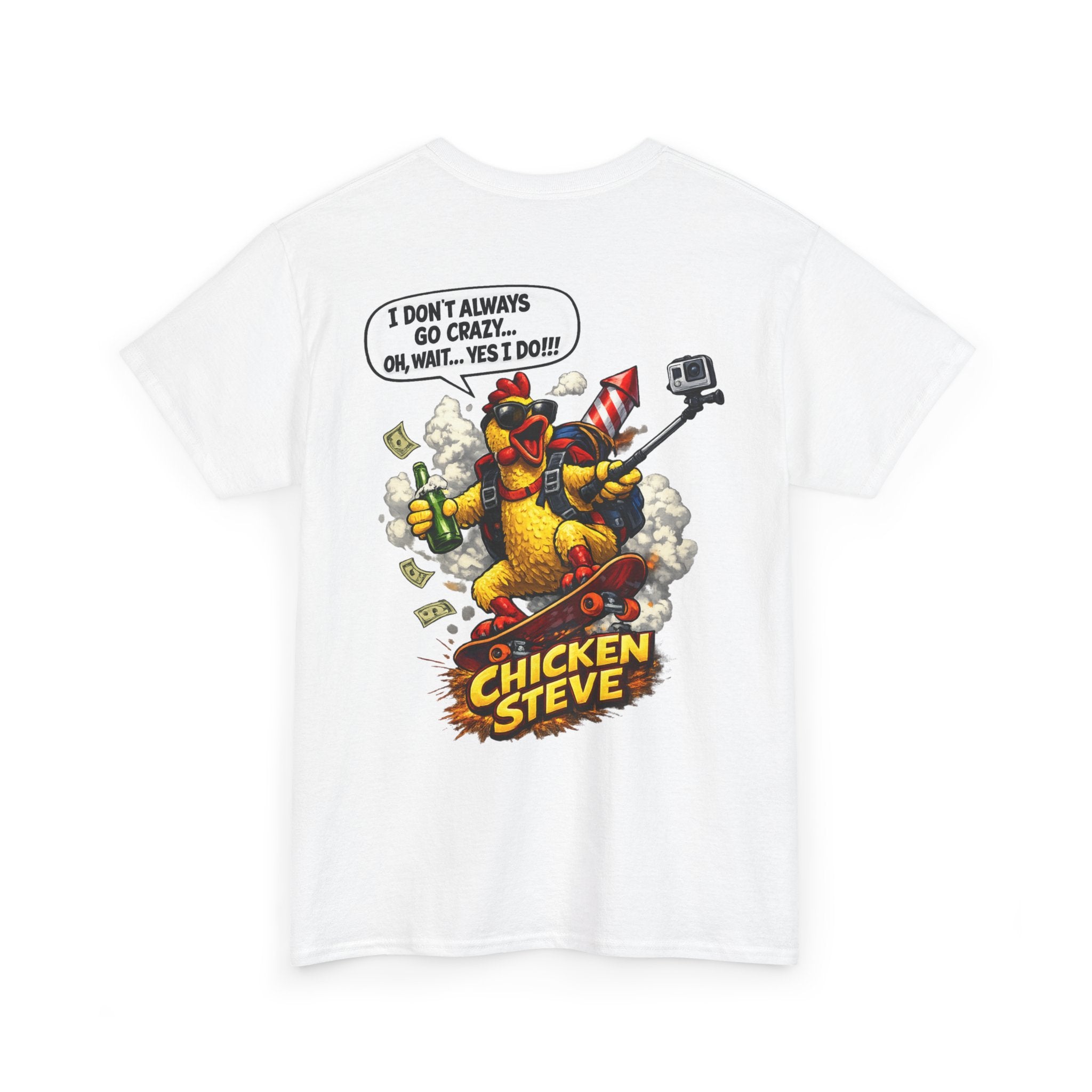 Unisex Heavy Cotton Tee    Chicken Steve's Adventures